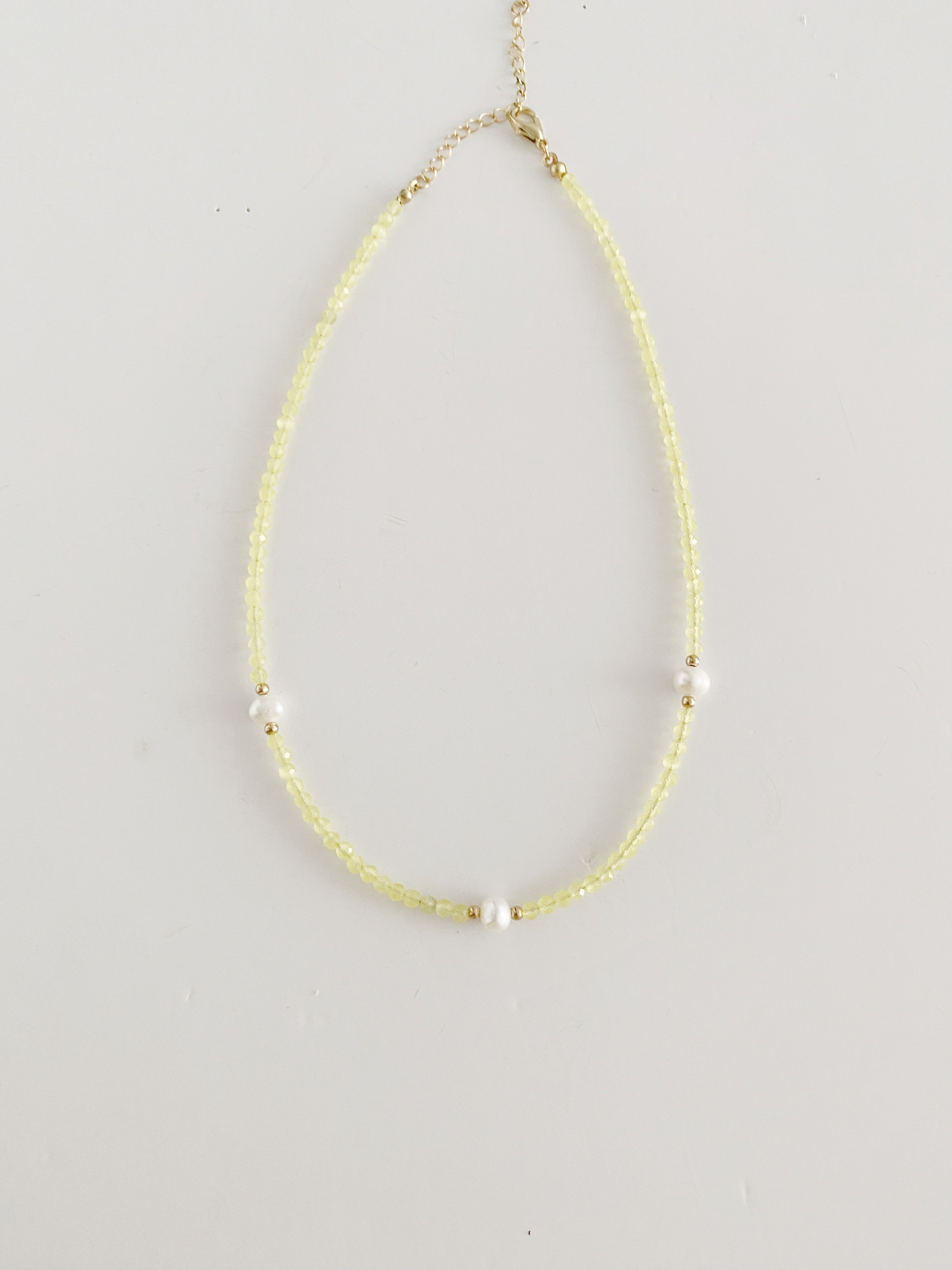 Collier Amelia \ style choker \ jaune