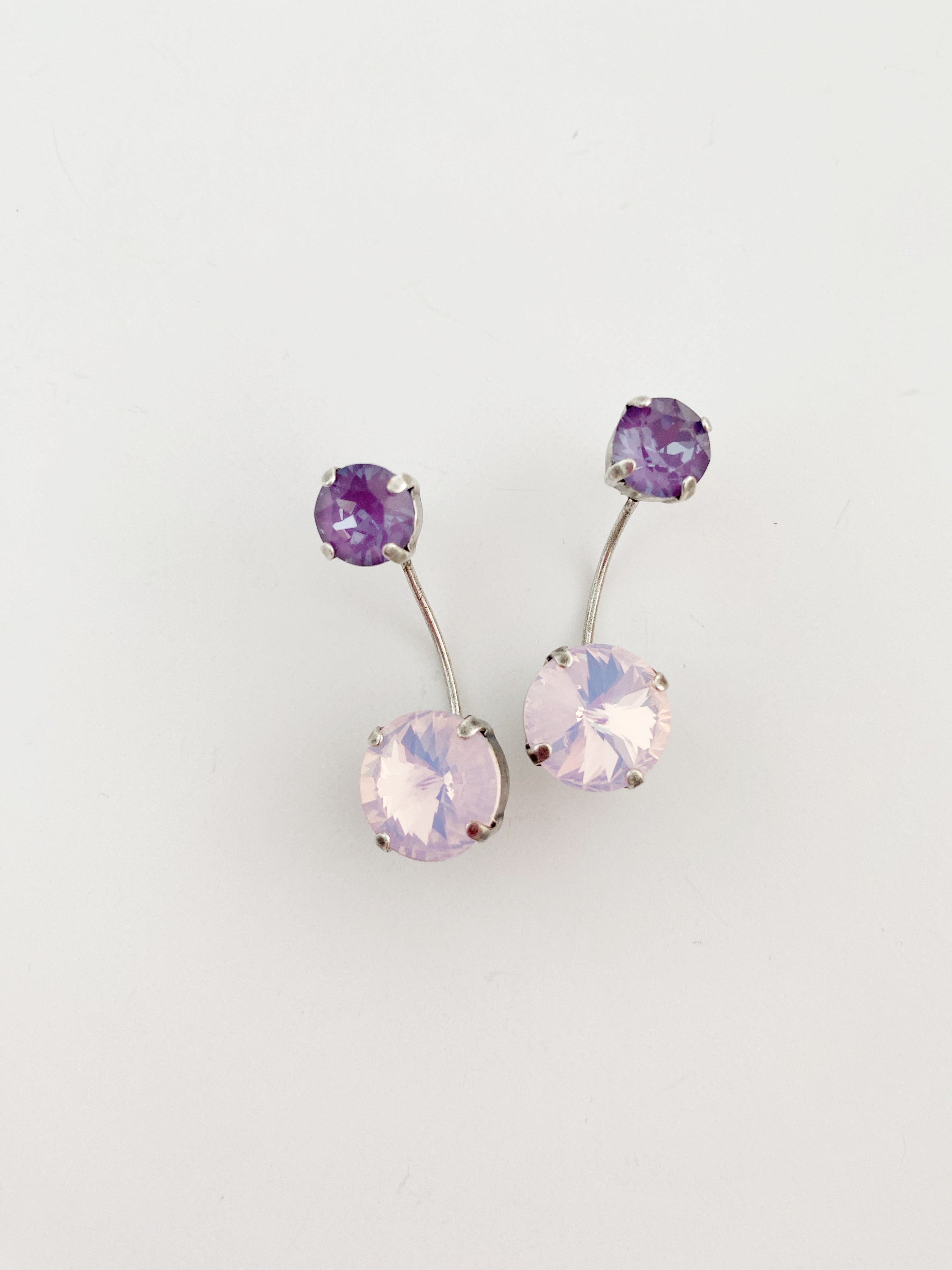 Boucles d'oreilles Nina opal pink