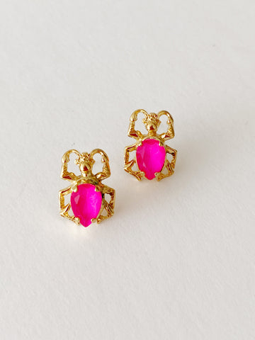 Boucles d'oreilles Astrid electric pink🎂