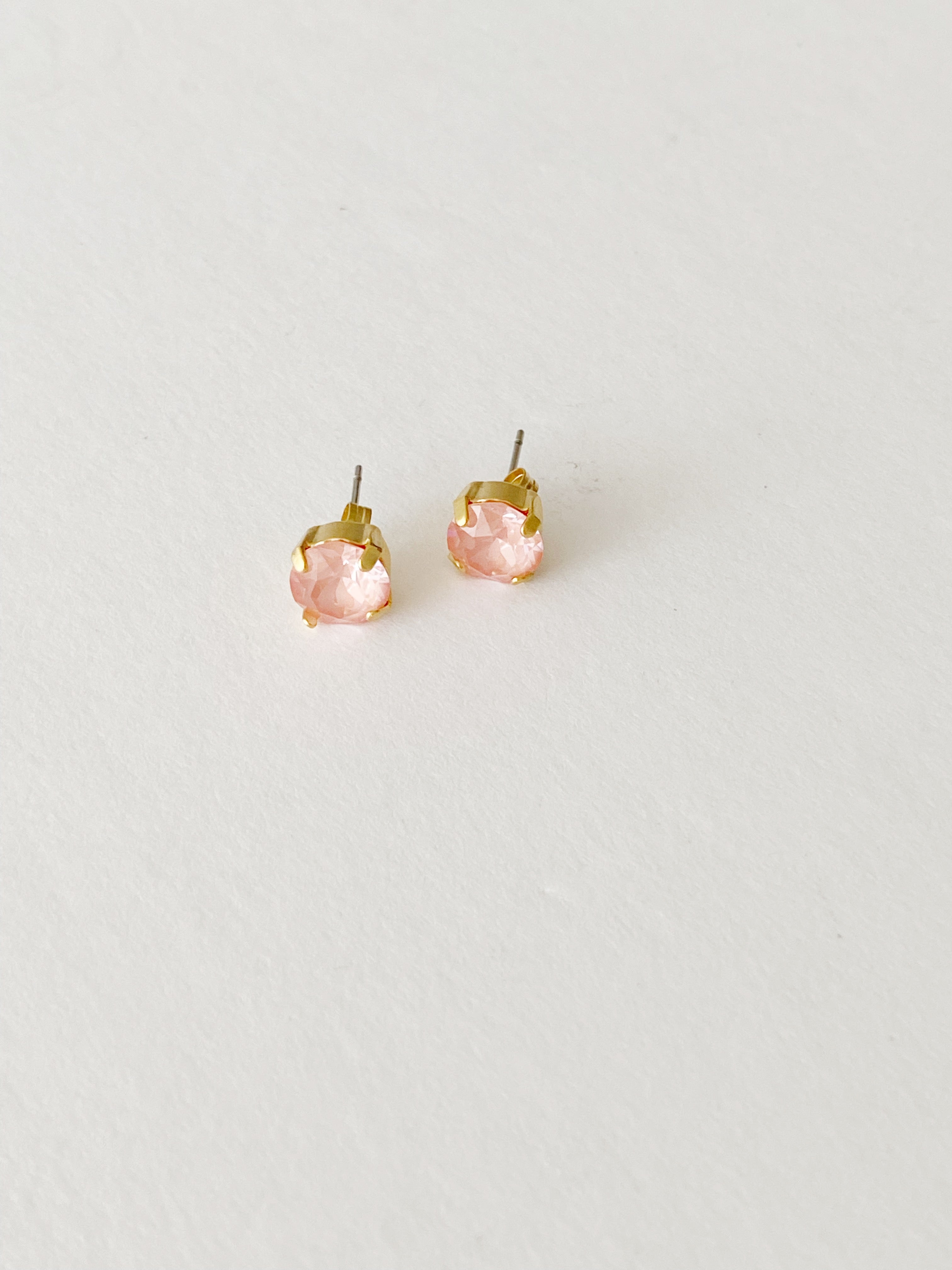 Boucles d'oreilles stud  gold \ Flamingo✨