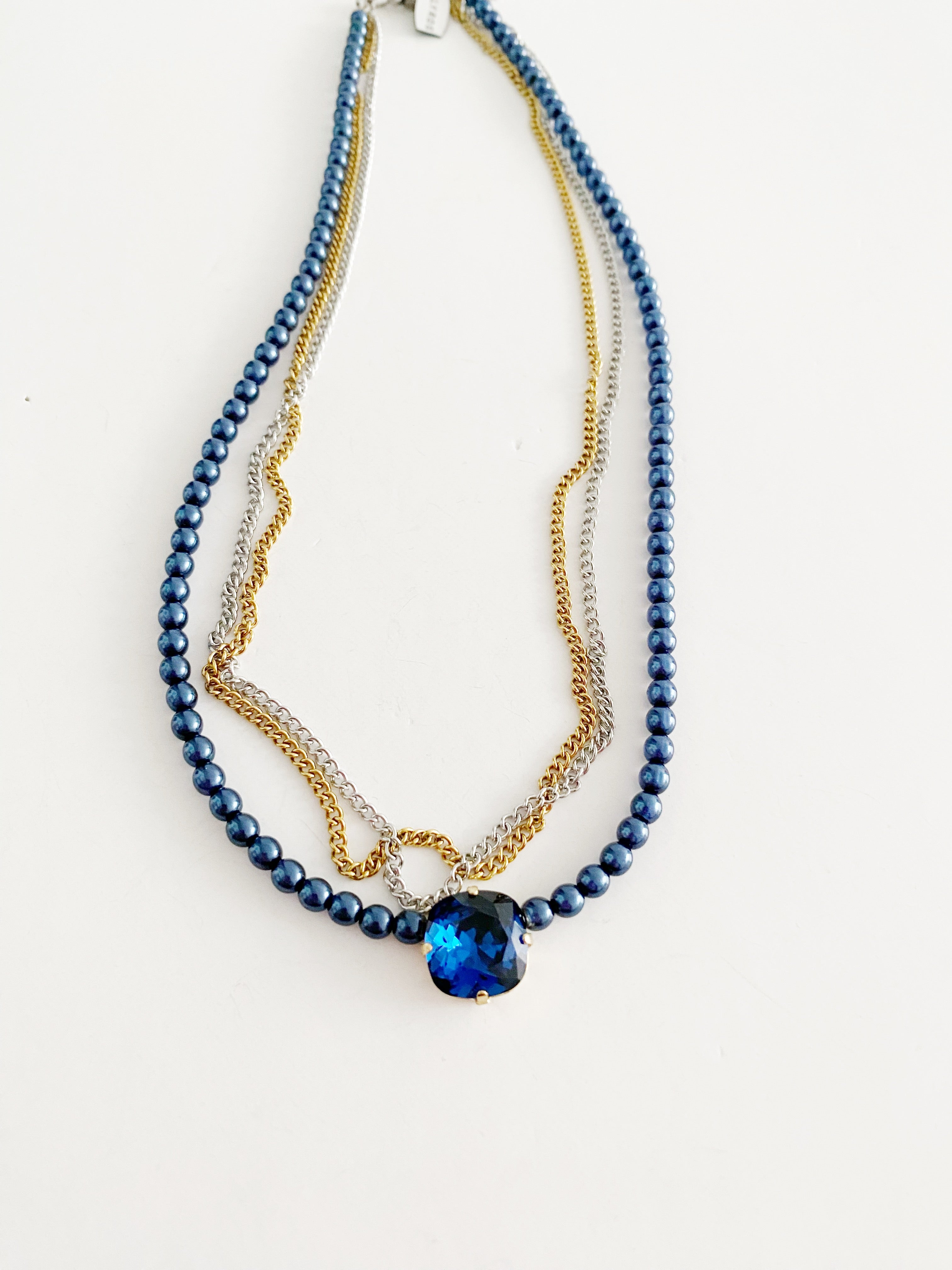 Collier  INDIA \ navy  blue