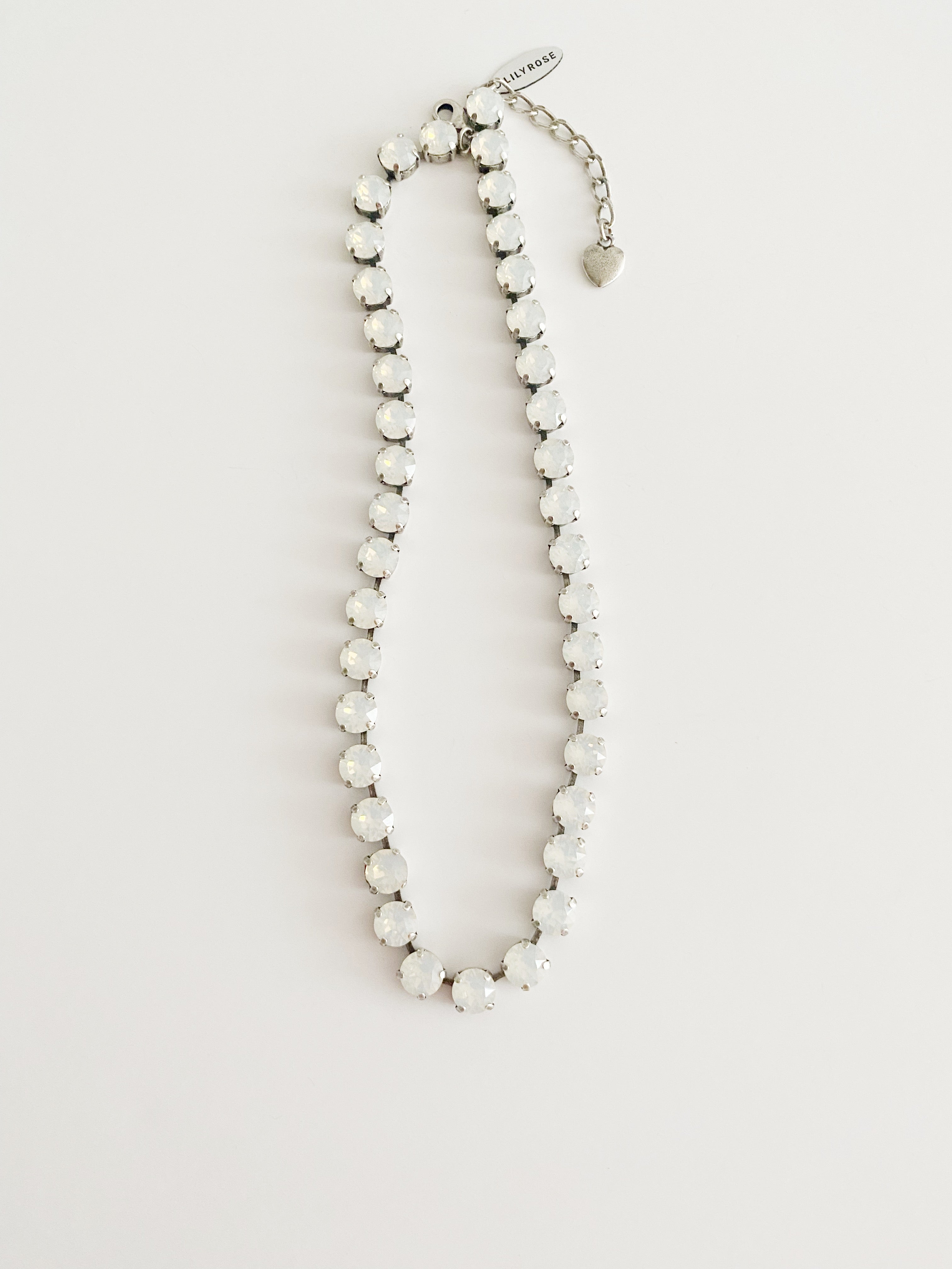 Collier Safira opal blanc