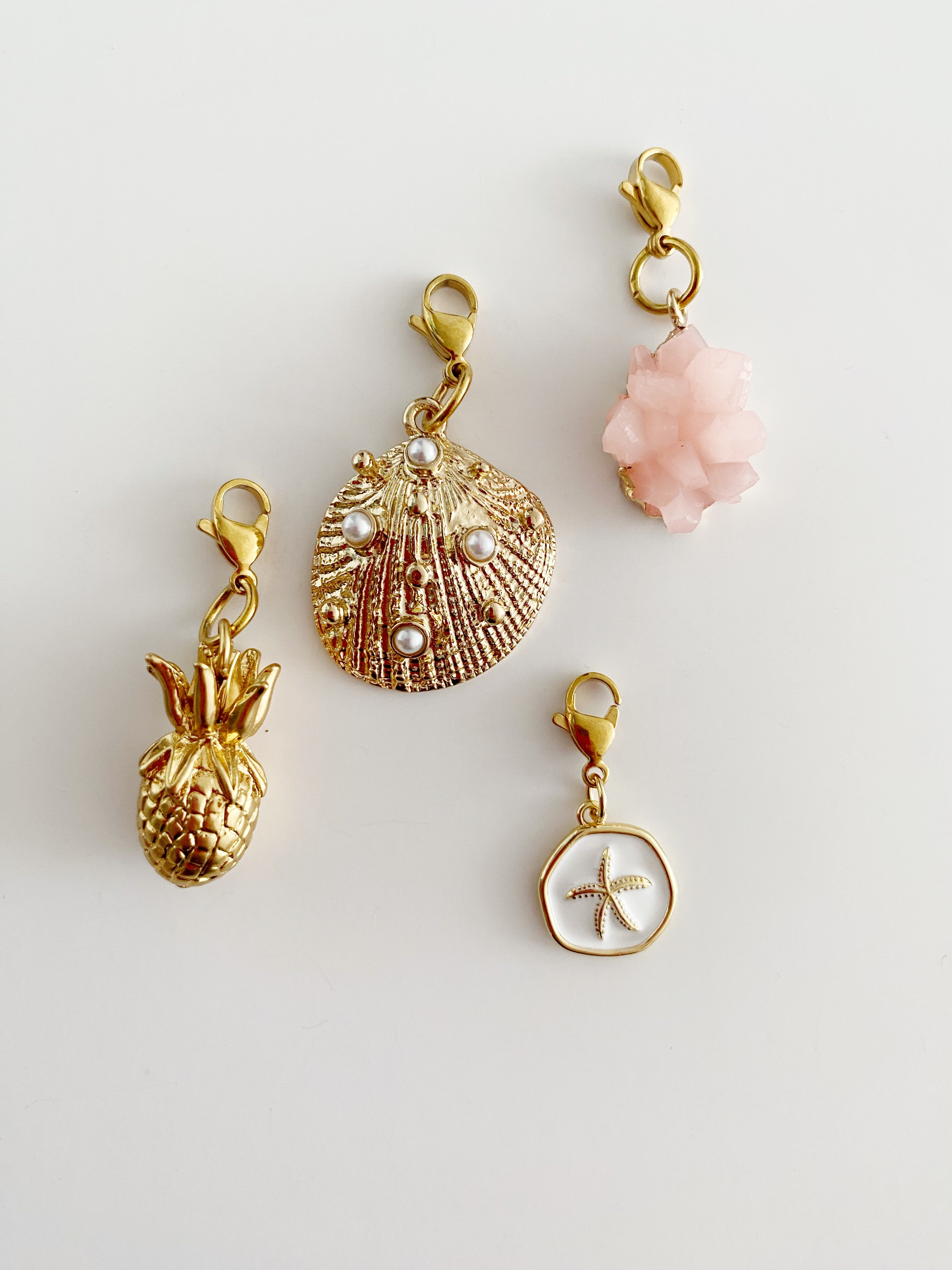 Ensemble de 4 breloques Summer love