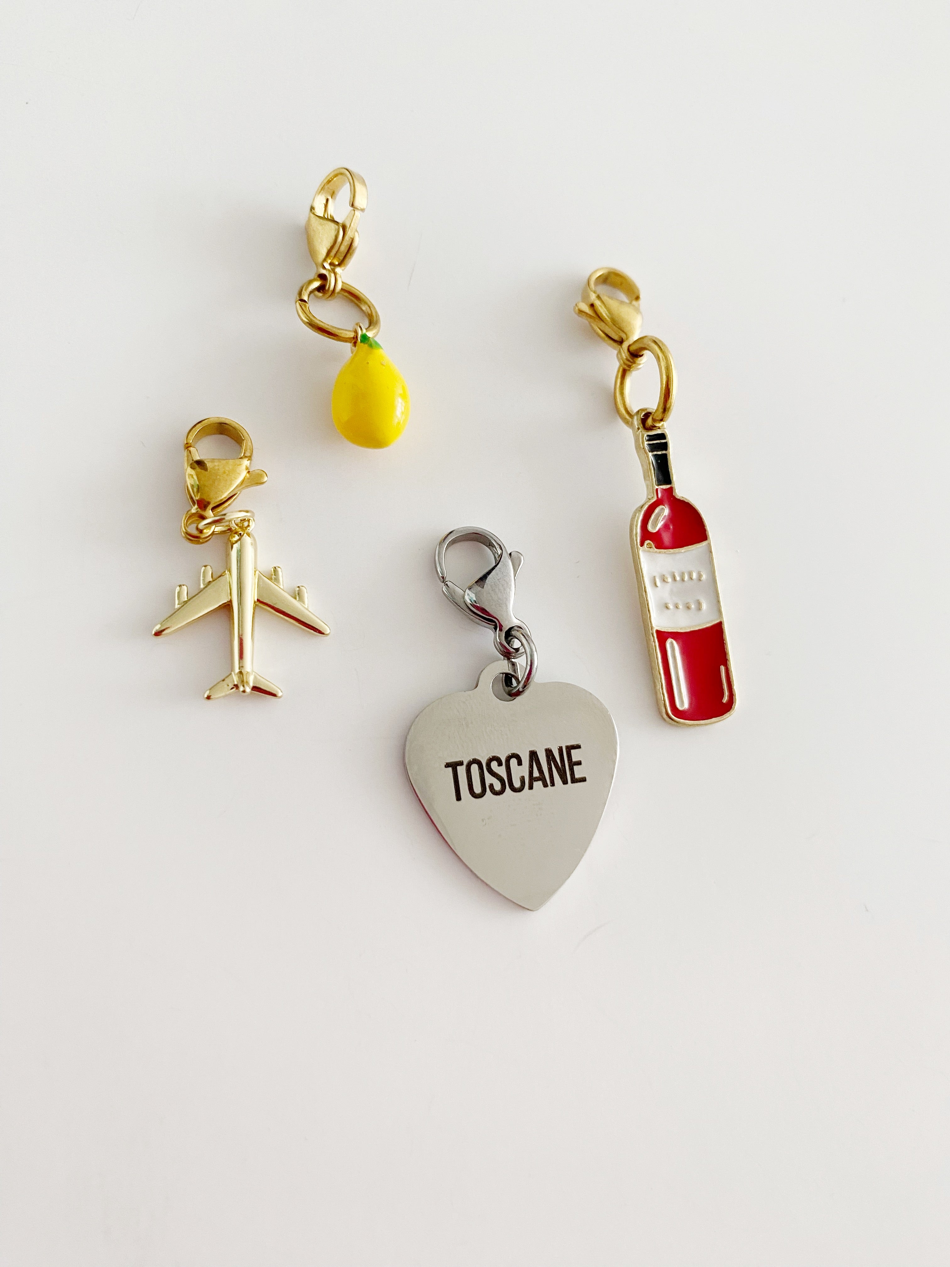 Ensemble de 4 breloques Toscana