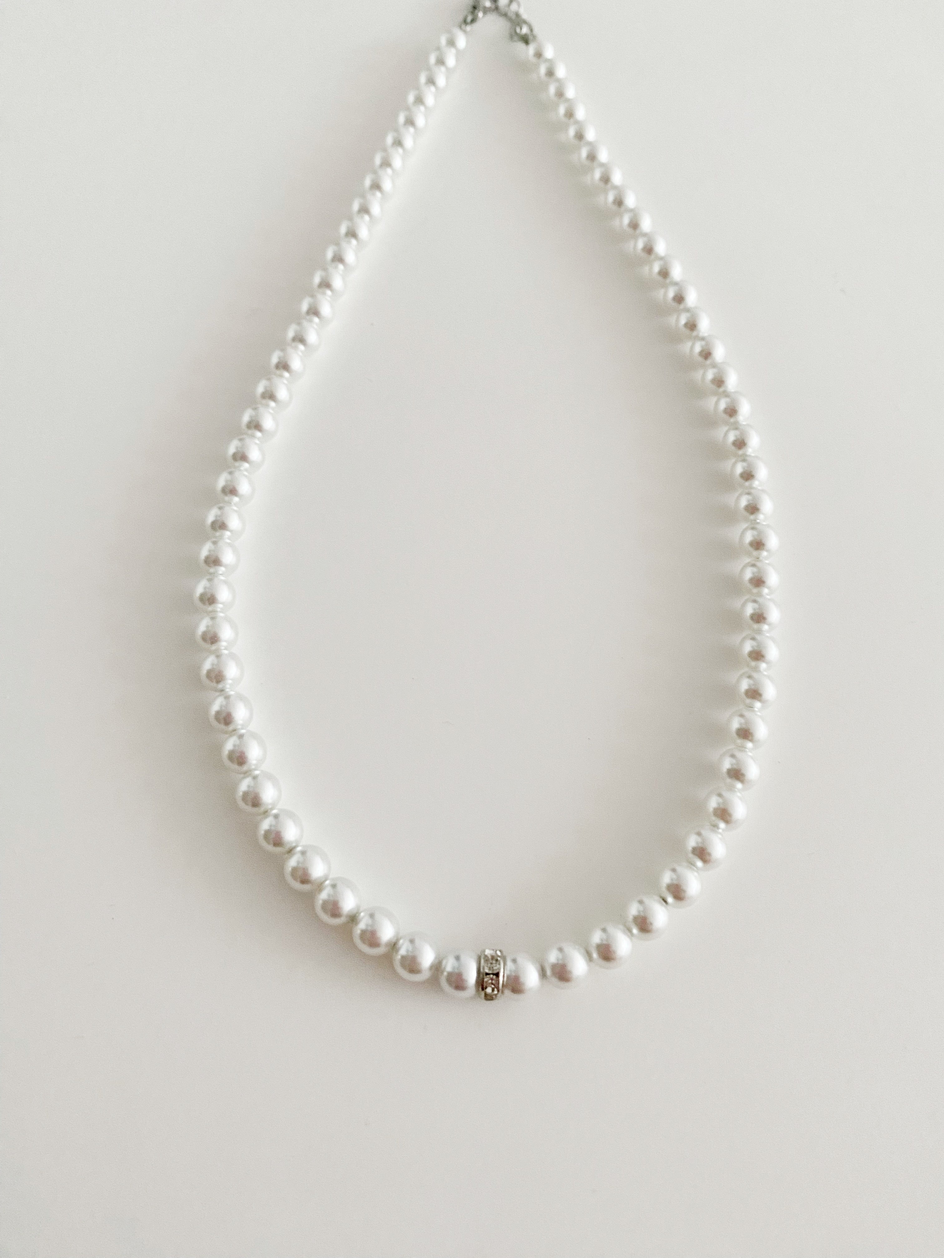 Collier de perles Moonlight white