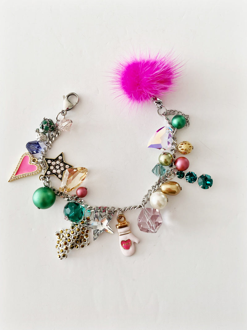 Bracelet Pink Christmas