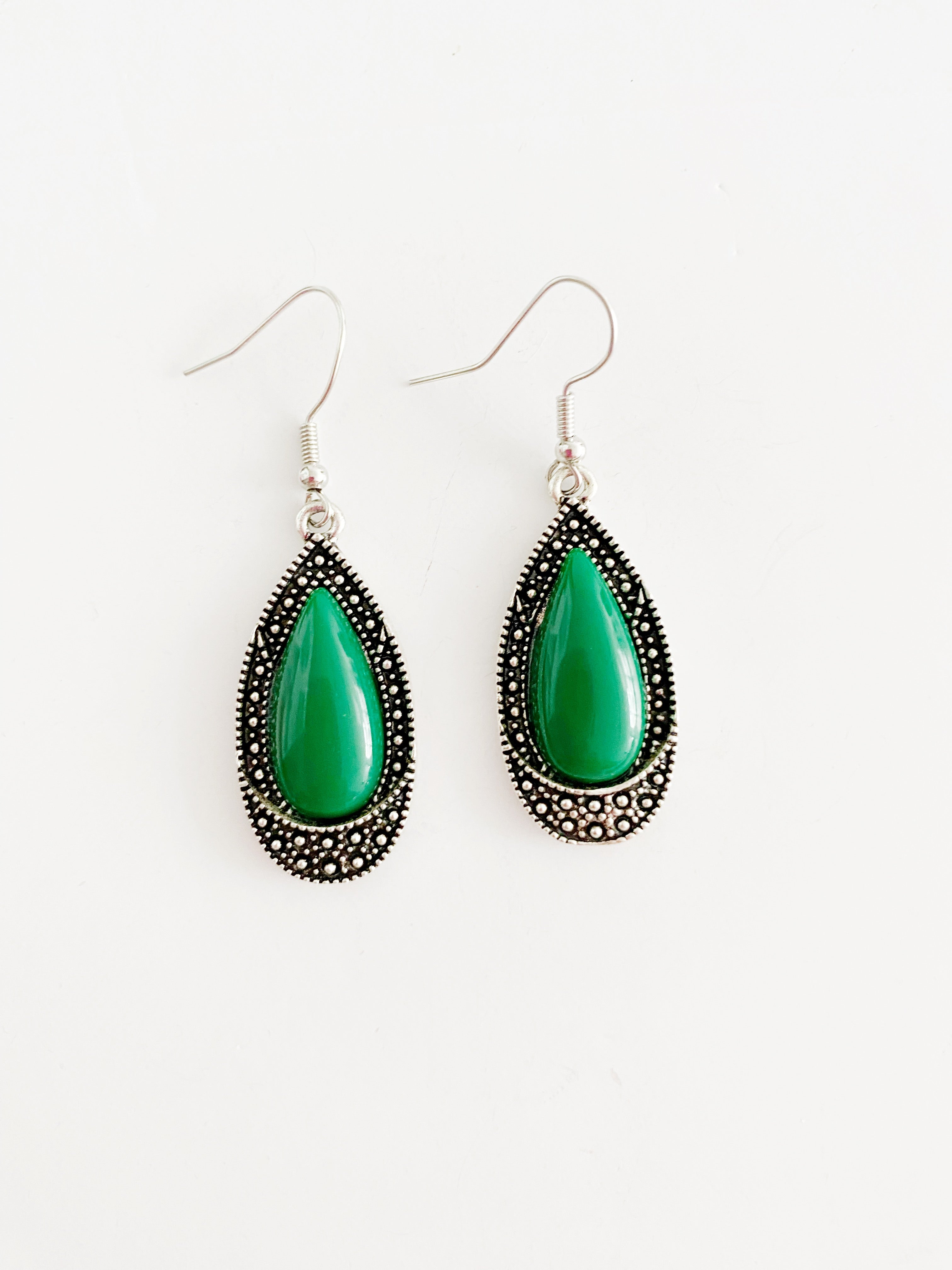 Boucles d'oreilles Talal \ vert