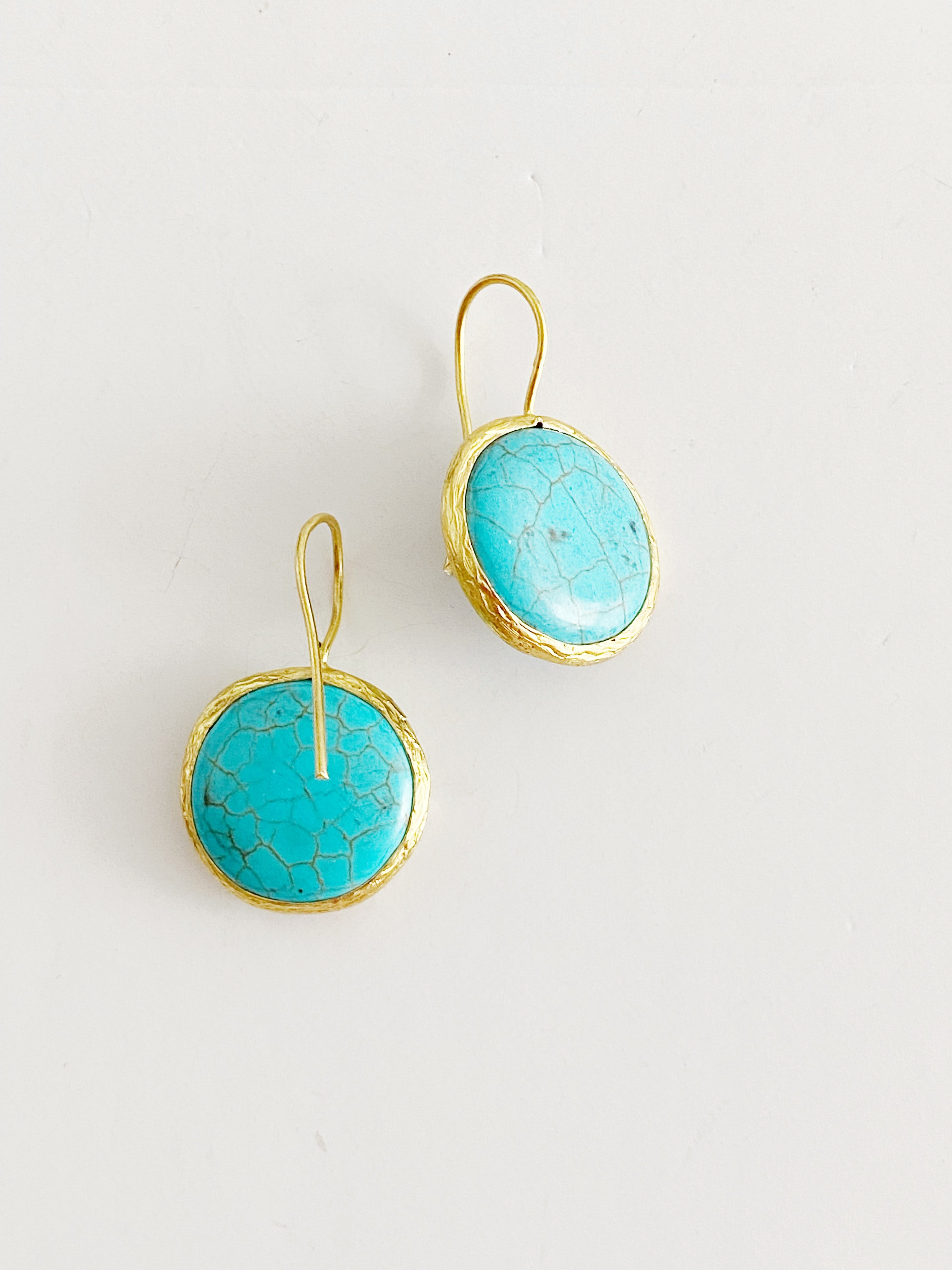 Boucles d'oreilles Juman turquoise