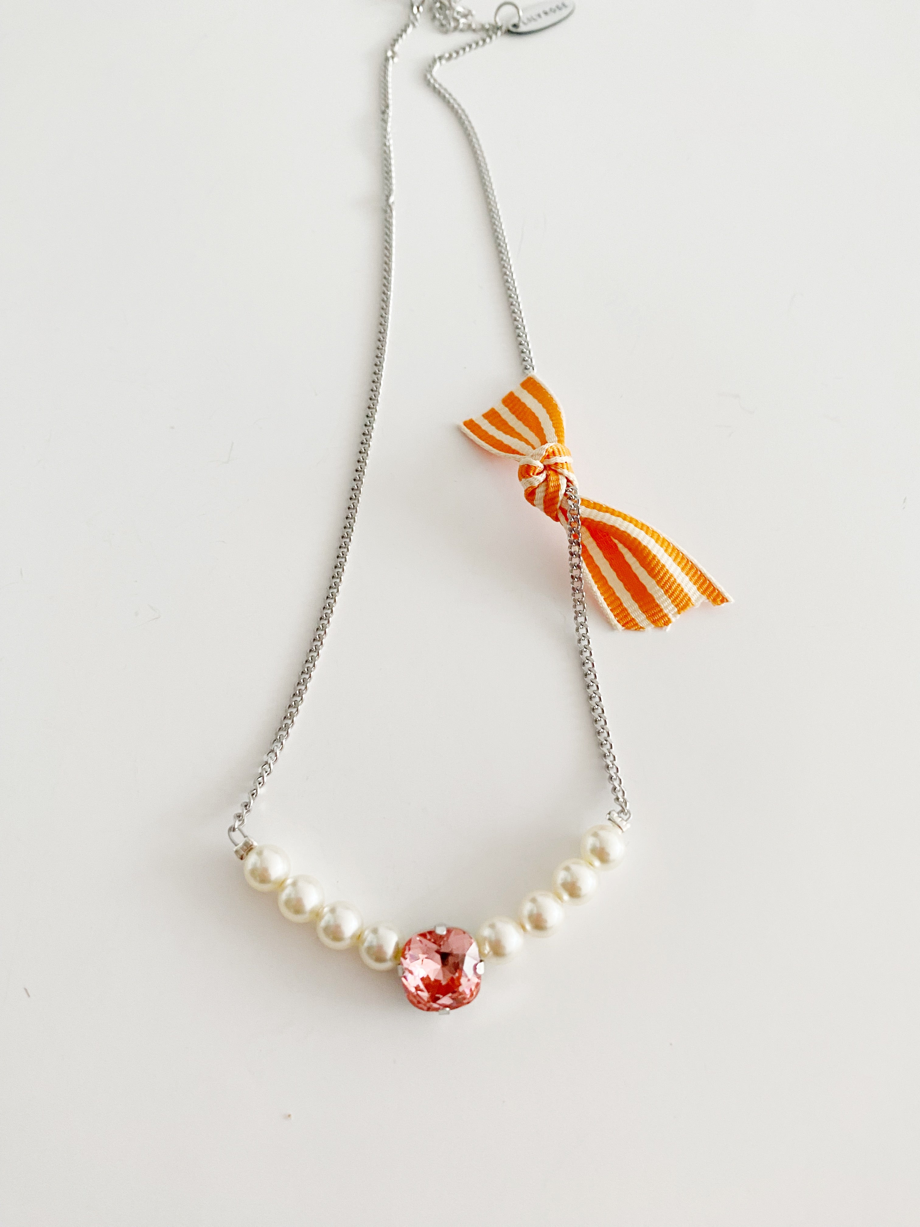 Collier Ingrid rose peach