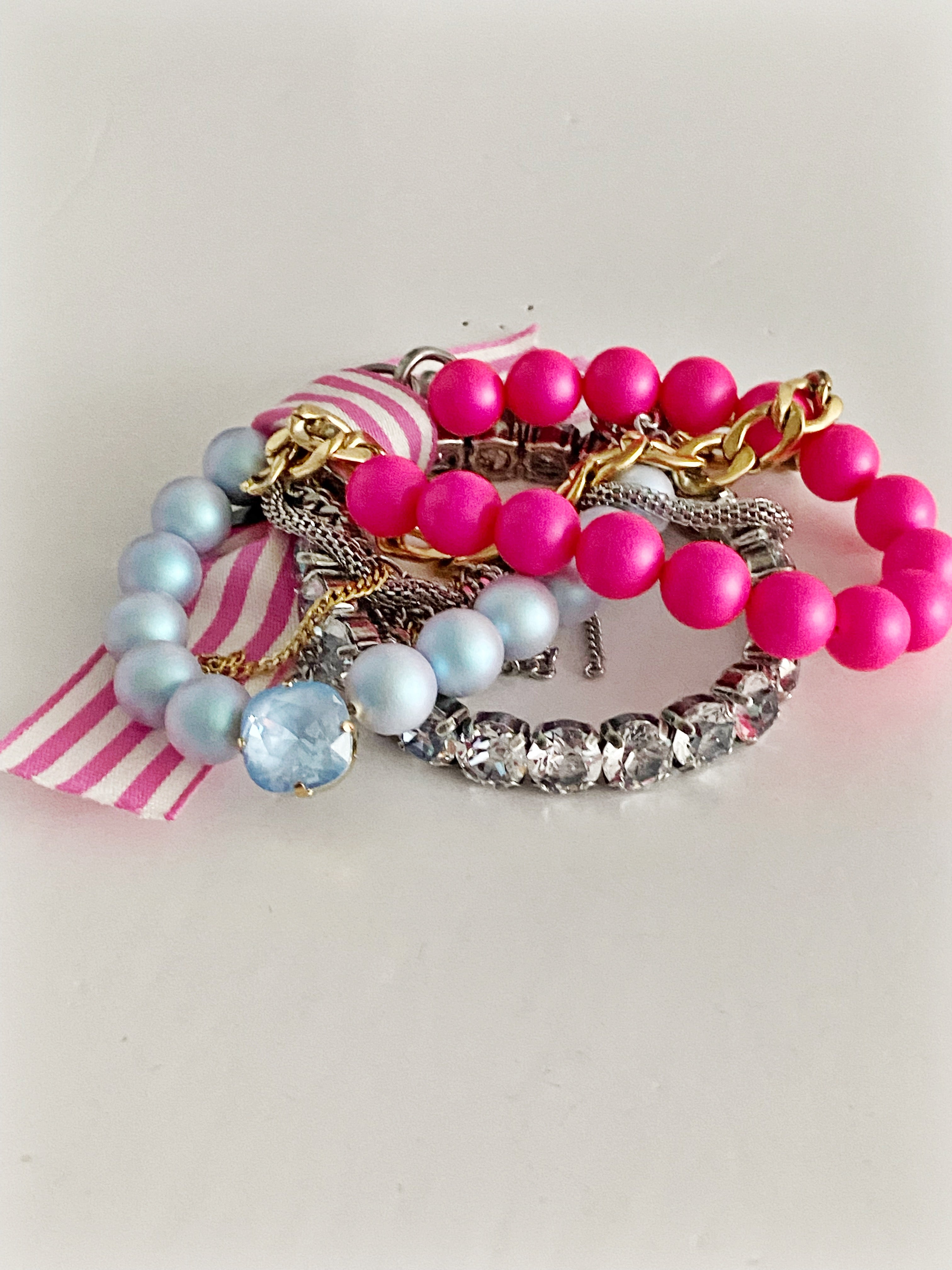 Ensemble de 3 bracelets Lia  Rose ( Edition spéciale tiroir de Julie 😍)