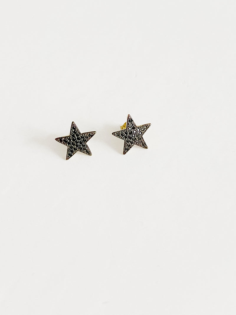 Boucles d'oreilles Lucky star \ black