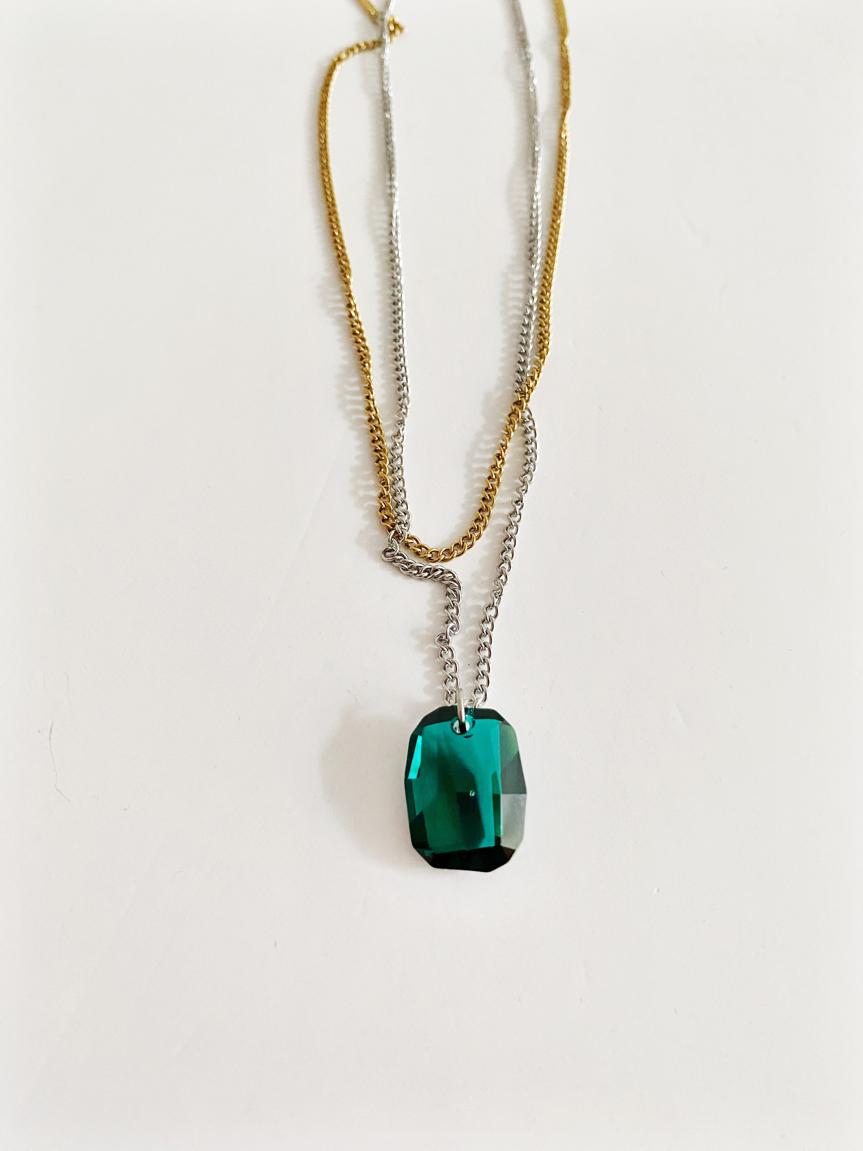 Collier Mathilde \ émeraude