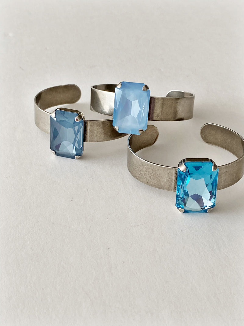 Bracelet style cuff Playa \ aquamarine