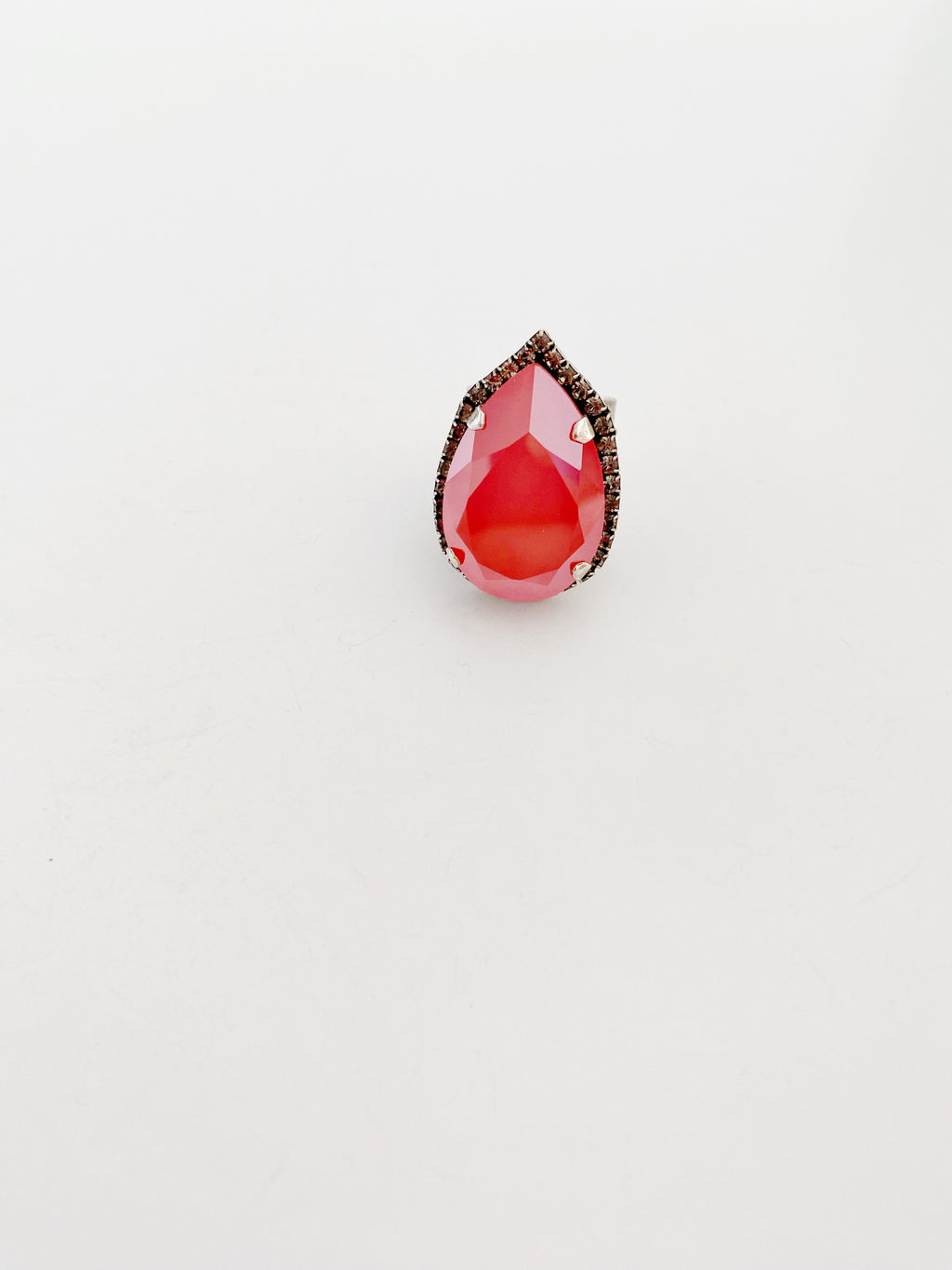 Bague cocktail Morgan \ corail