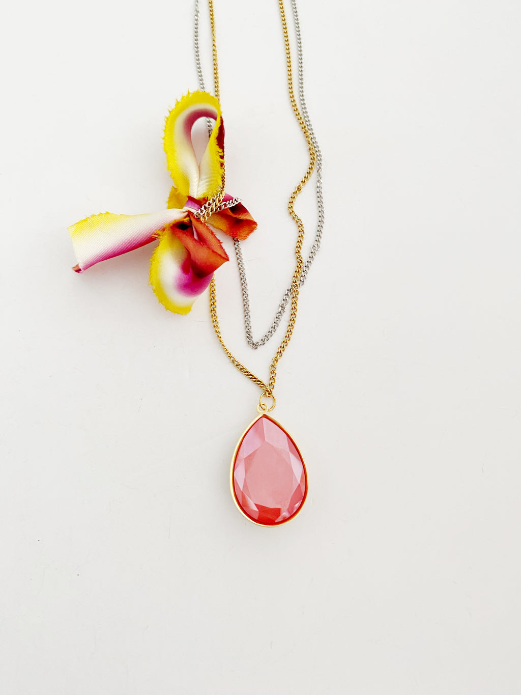 Collier pendentif Corail