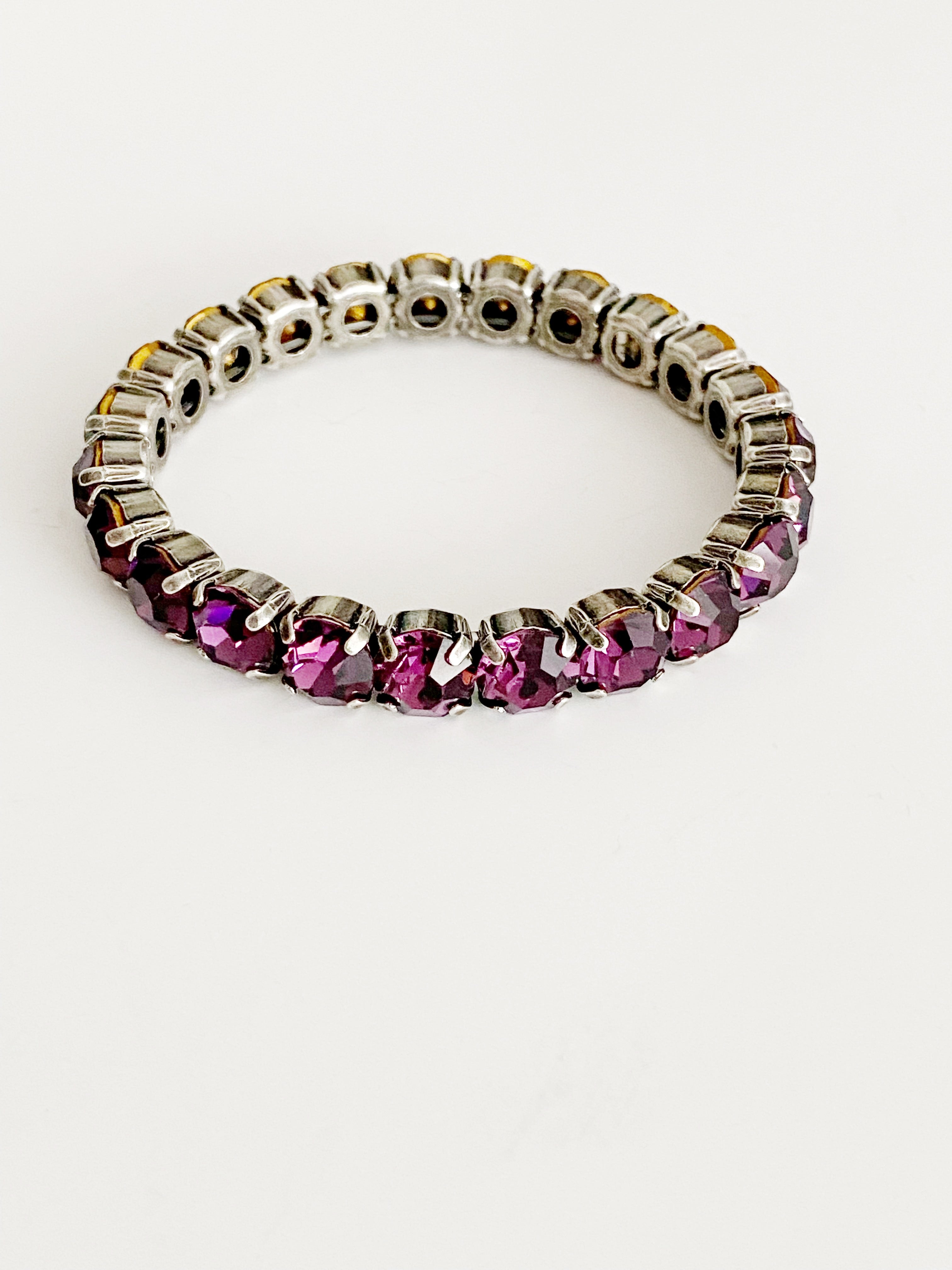 Bracelet élastique Améthyste Love