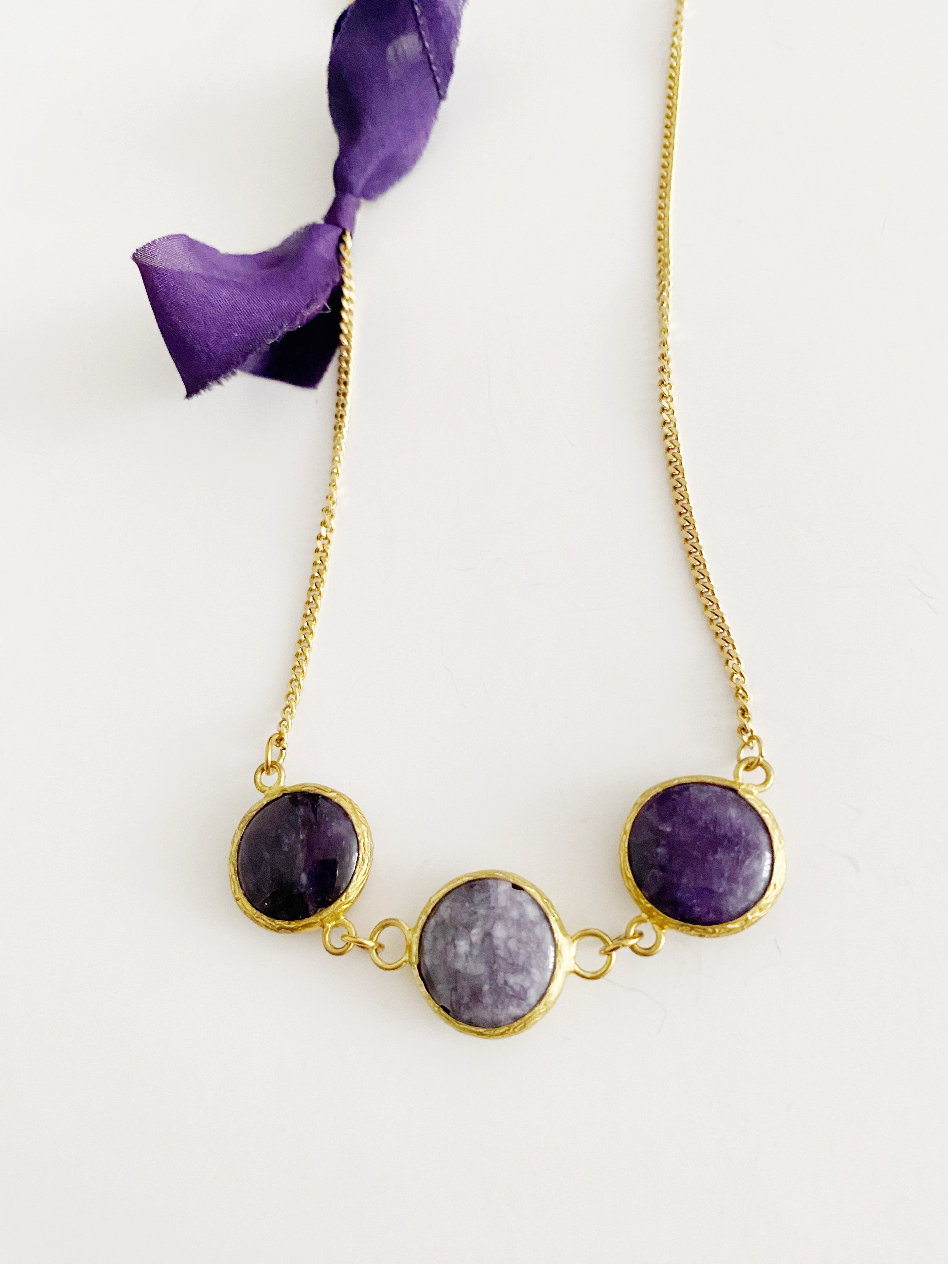Collier Floria mauve
