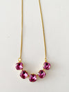 Collier Daisy \ dark rose