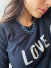 Collier Bal Navy blue