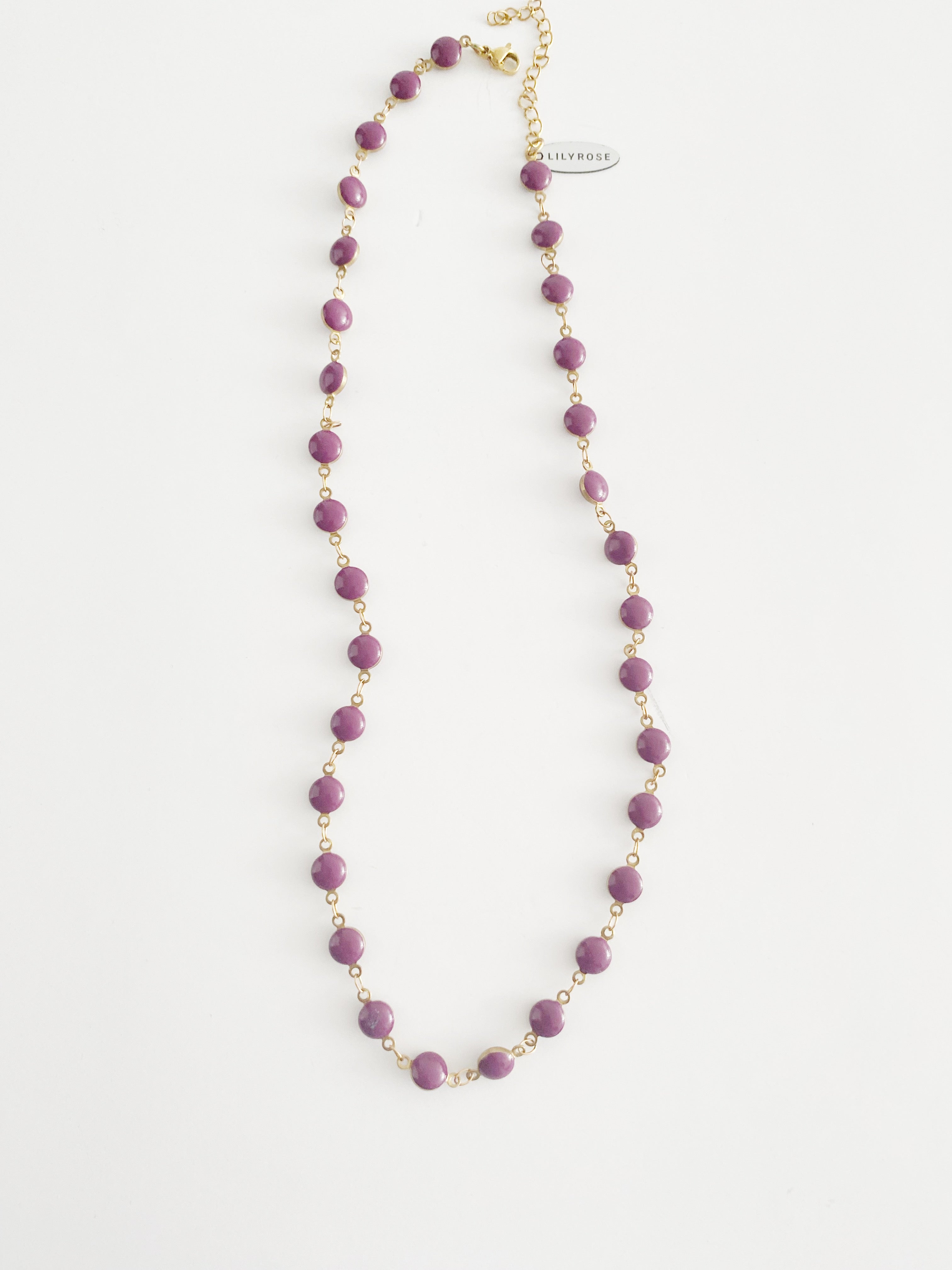 Collier Kiana / couleur prune