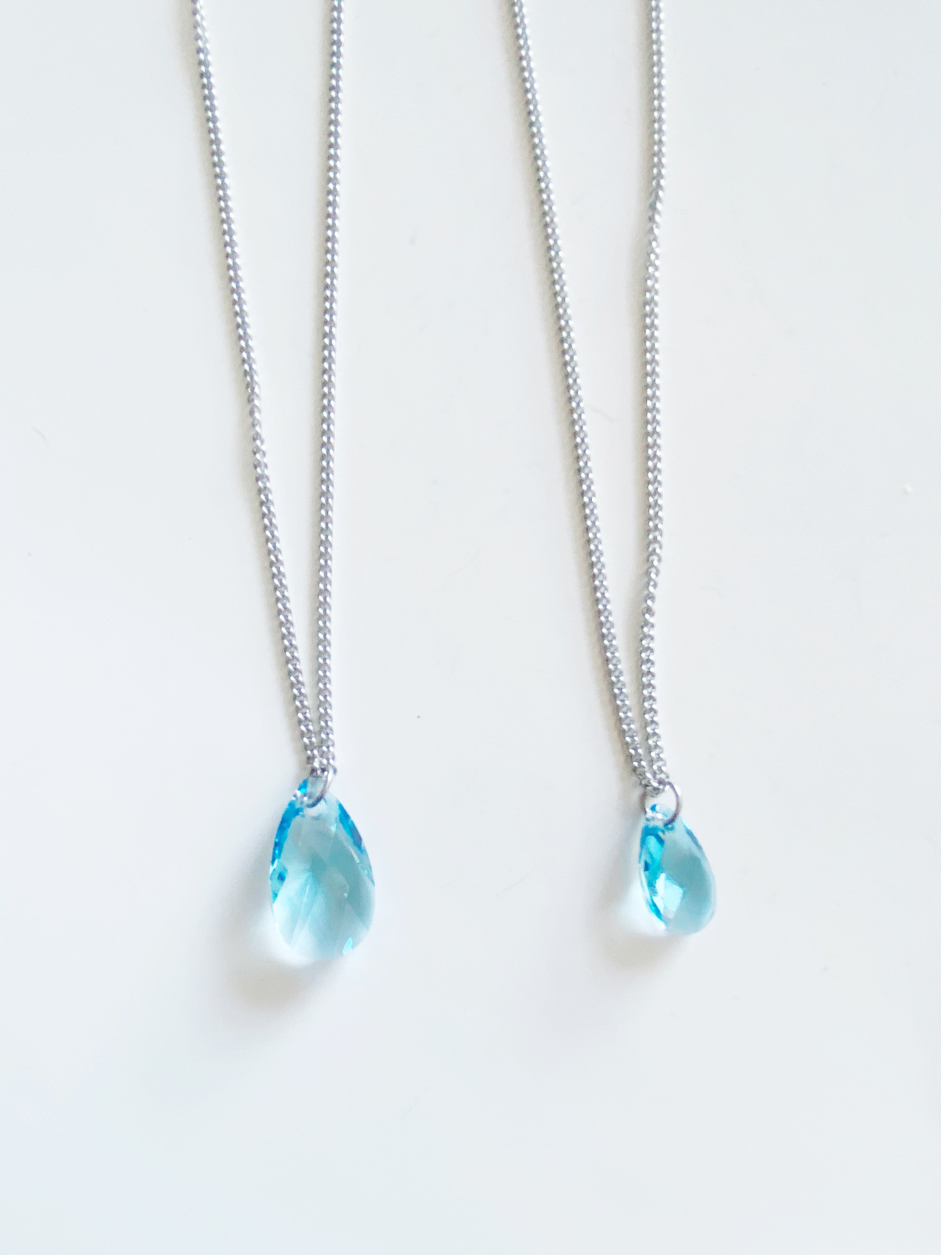 Ensemble  colliers  sea blue  \  maman fille 💕