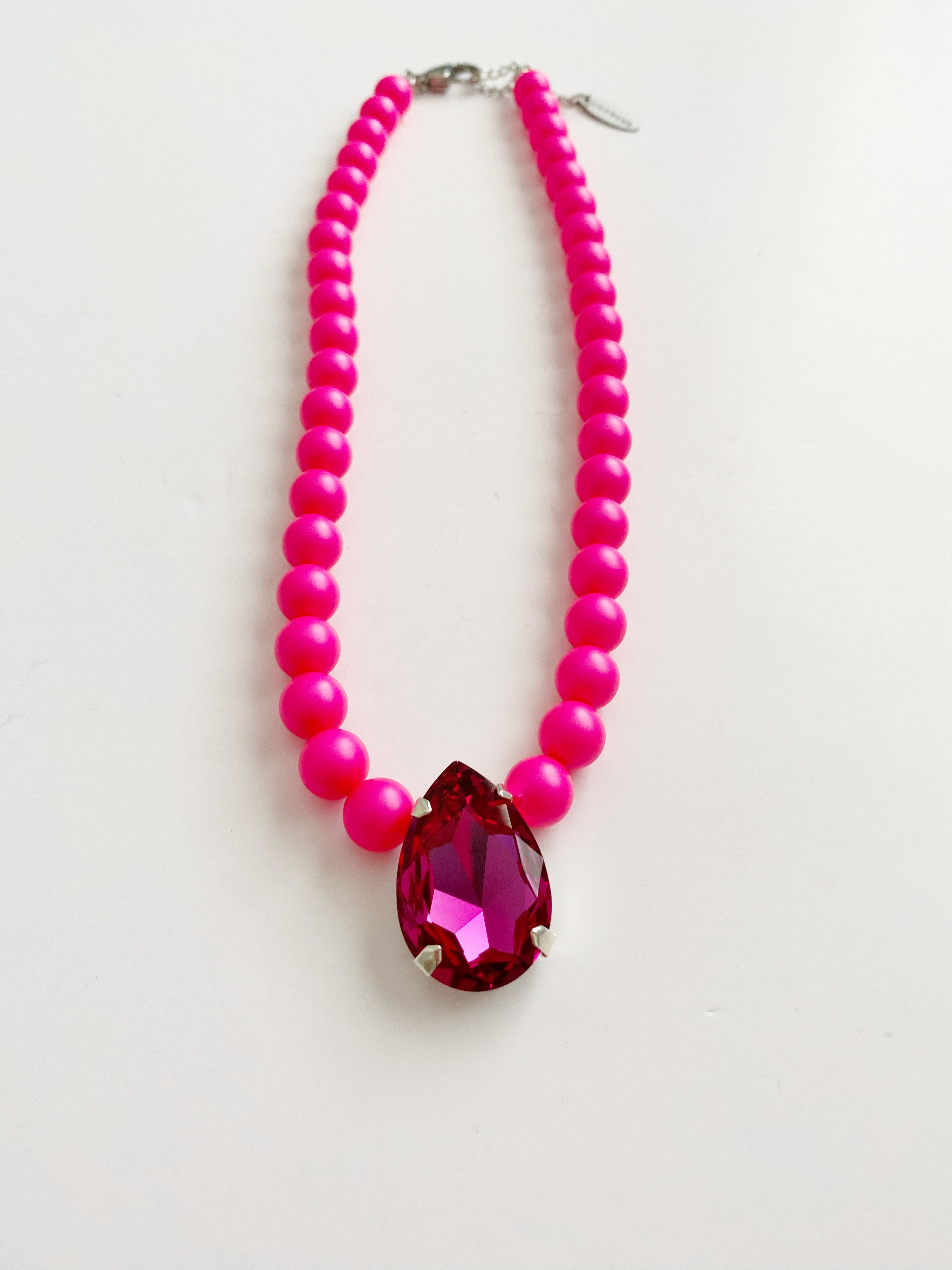 Collier Dixie neon pink