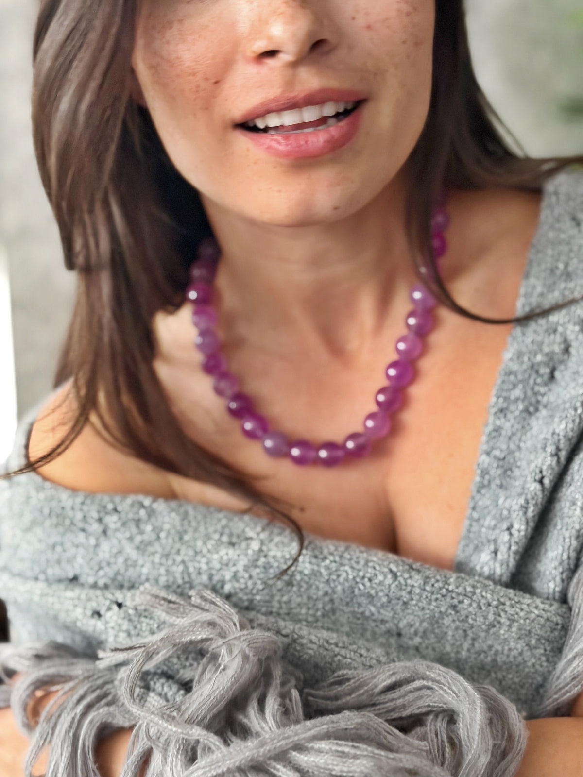Collier Tatiana violet