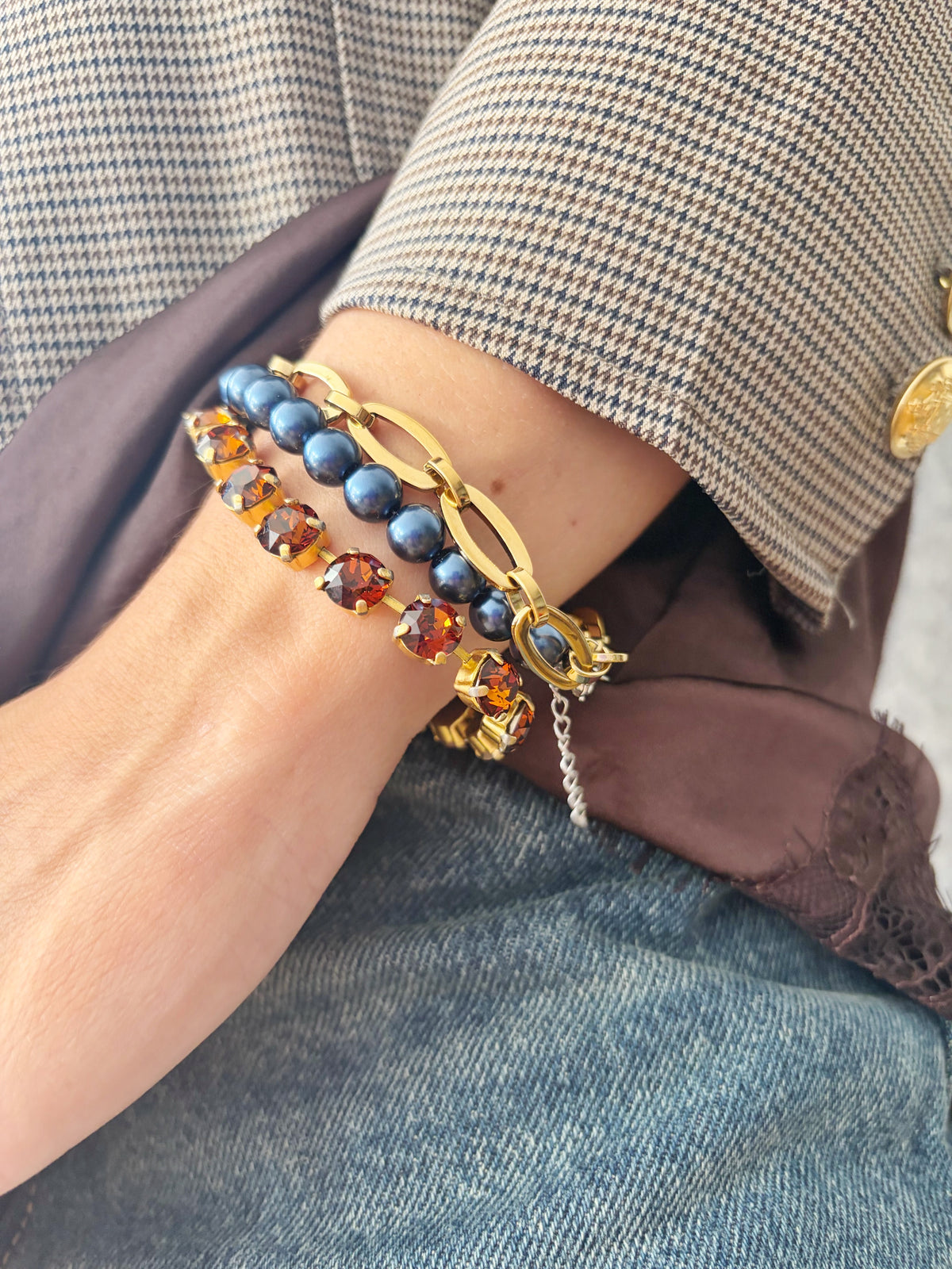 Bracelet de perles Midnight Blues