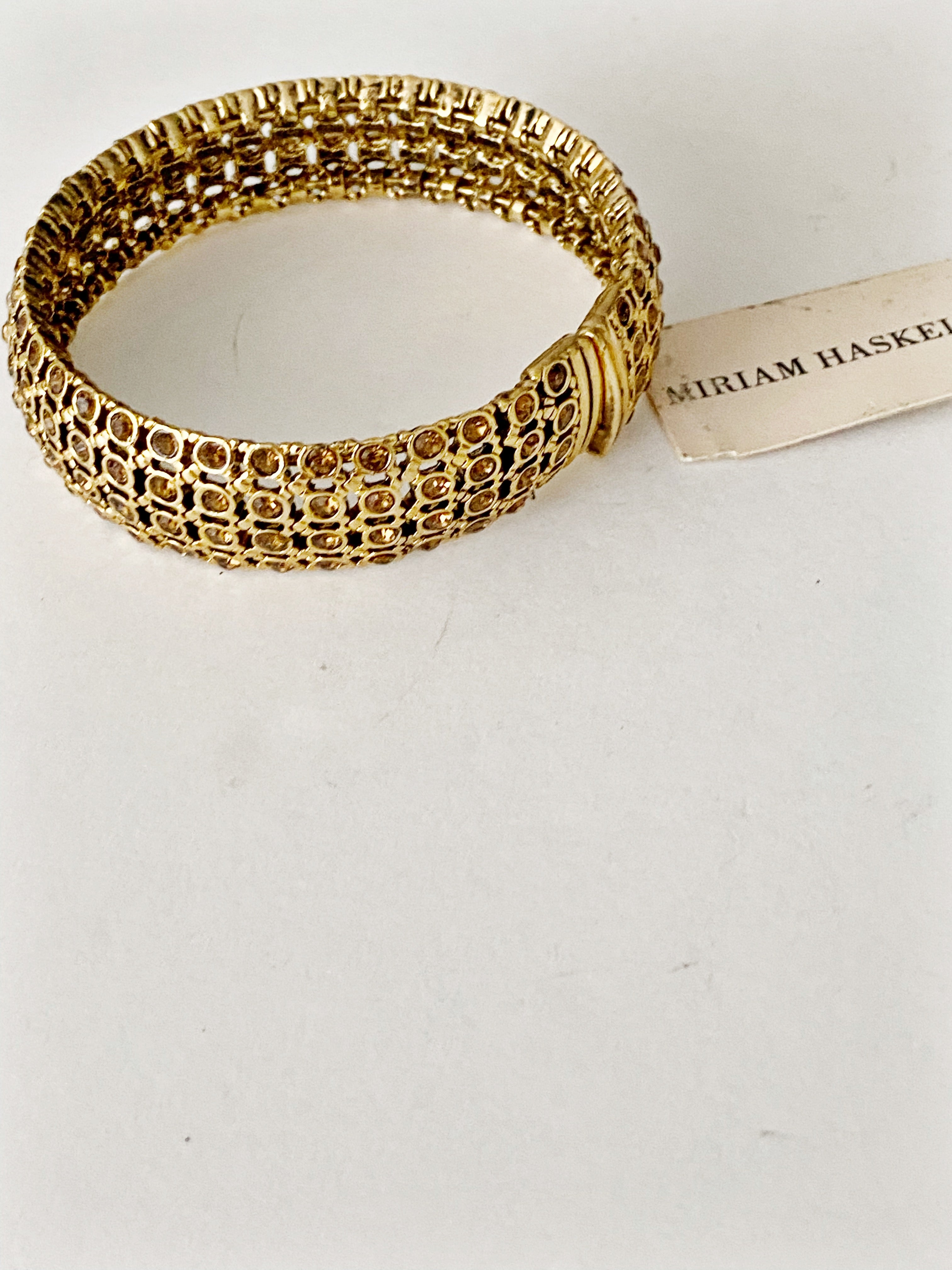 Bracelet VINTAGE \ cuff Miriam Haskell \ imperfections