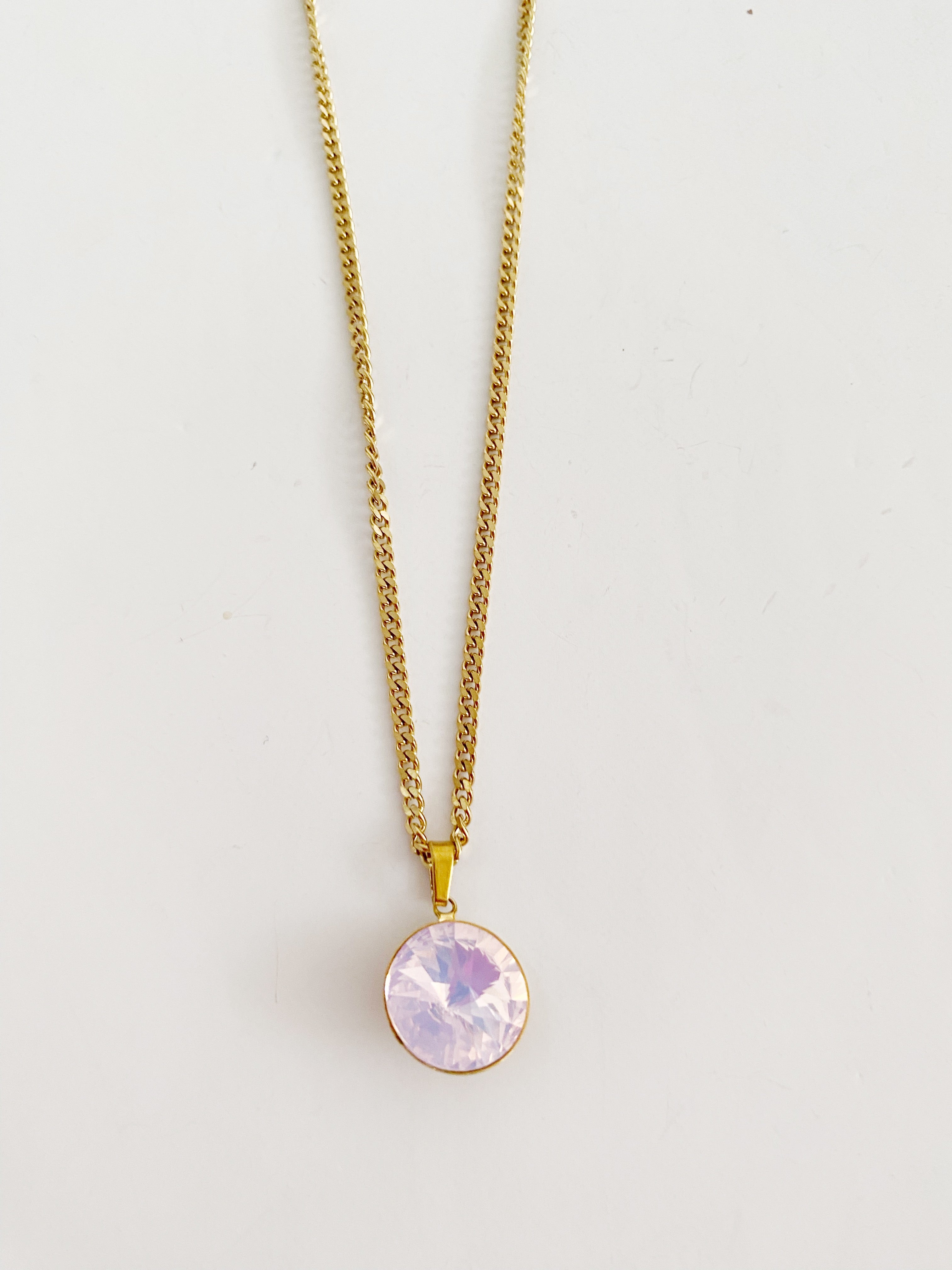 Collier Luana opal rose