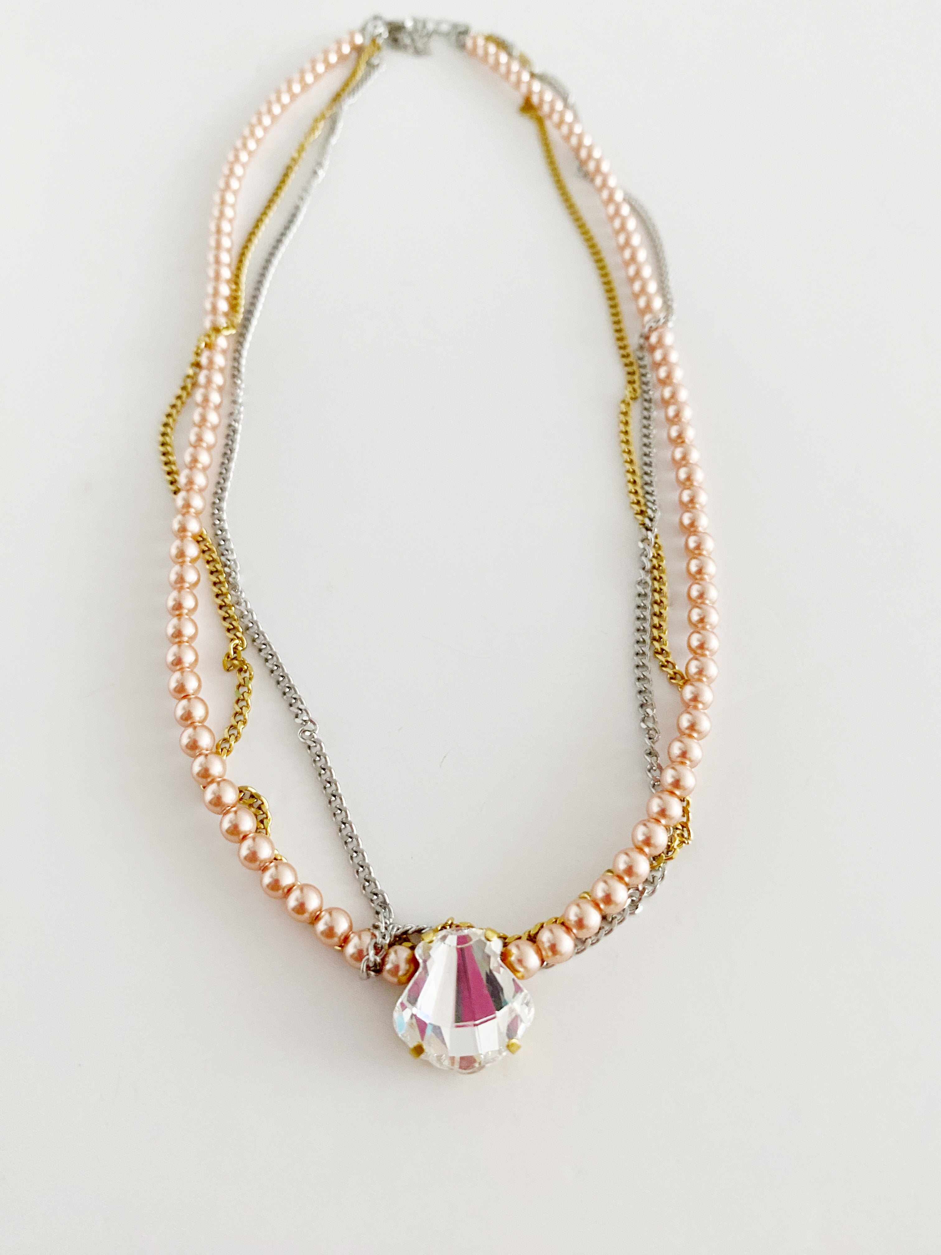 Collier Coquillage peach