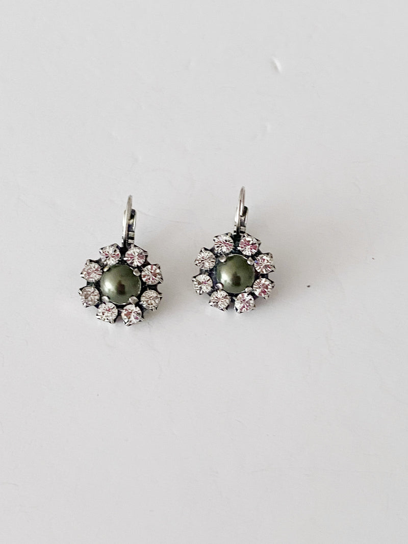 Boucles d'oreilles Brinley \dark olive