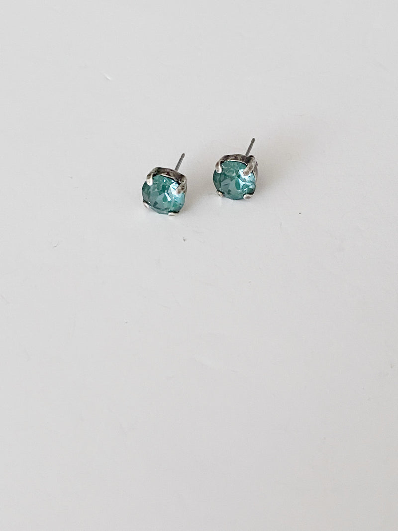 Boucles d'oreilles stud \Pine green