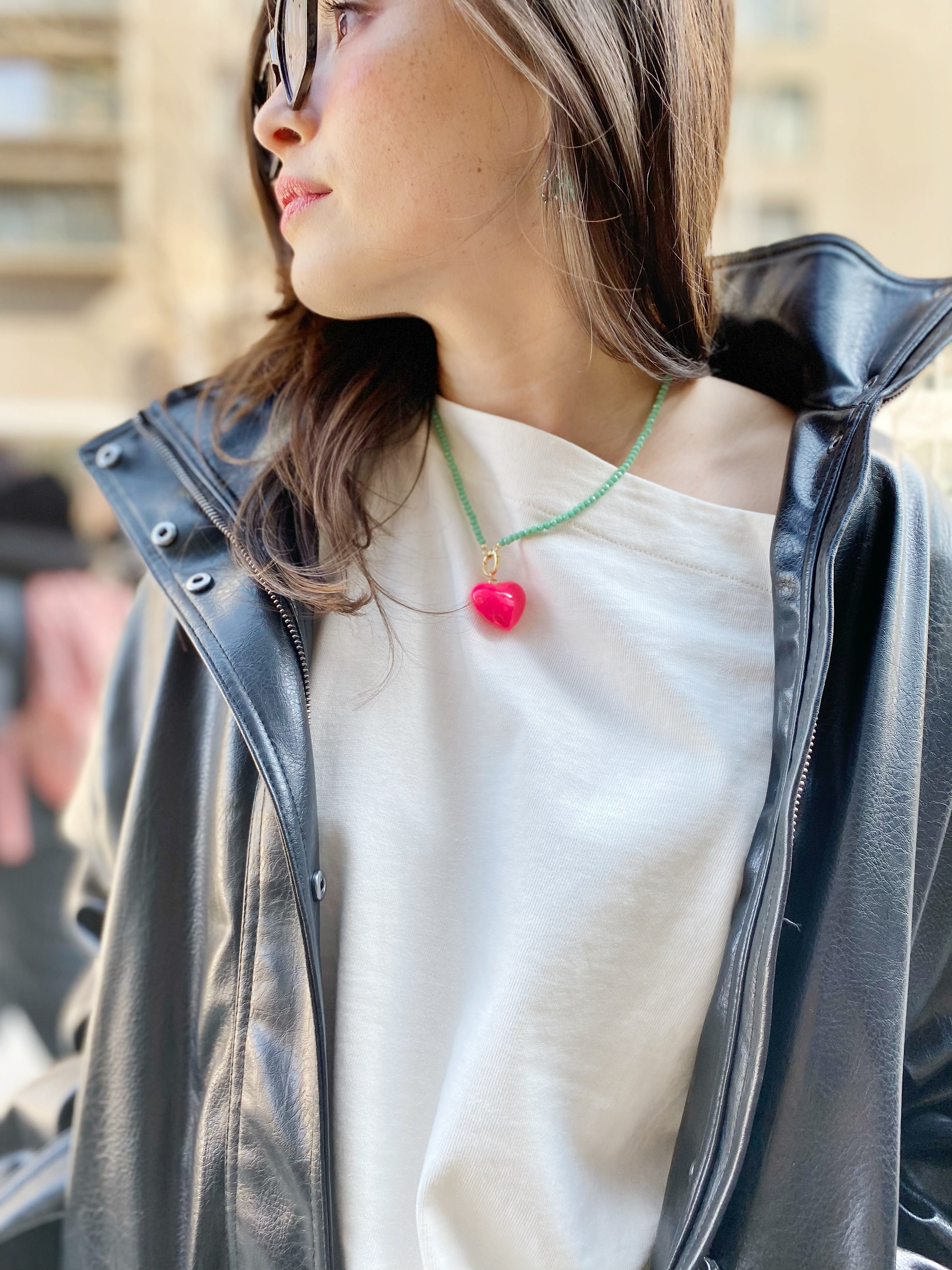Collier Eva pink