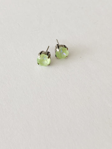Boucles d'oreilles Flora \ opale blanc