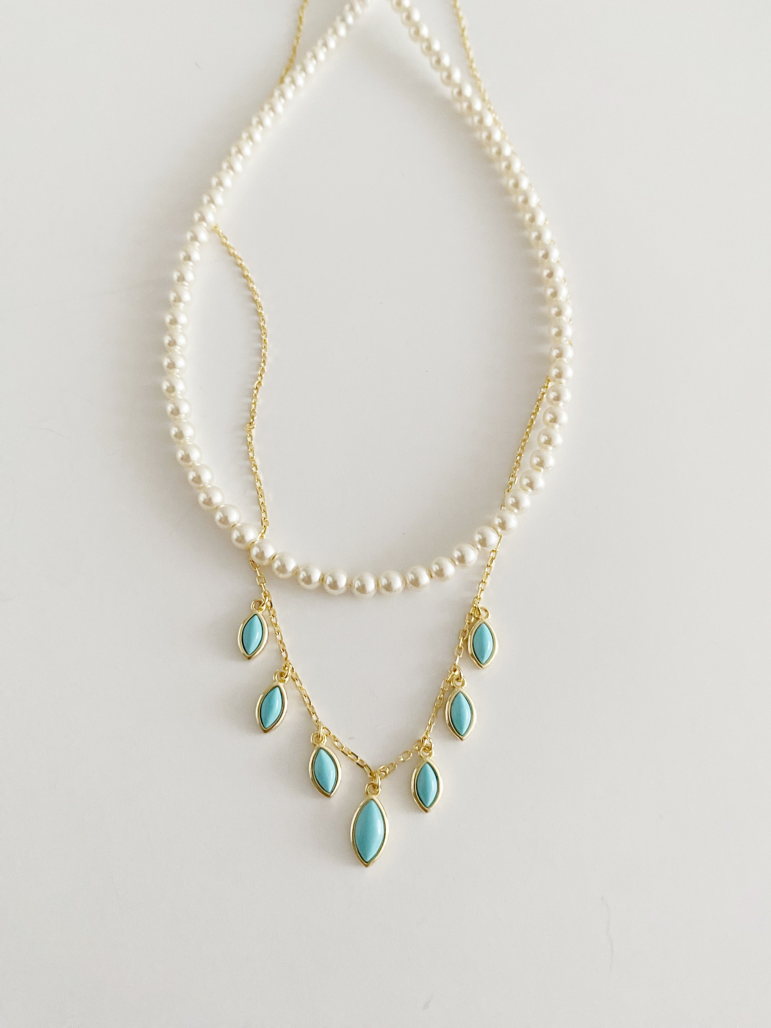 Ensemble deux colliers Virginia