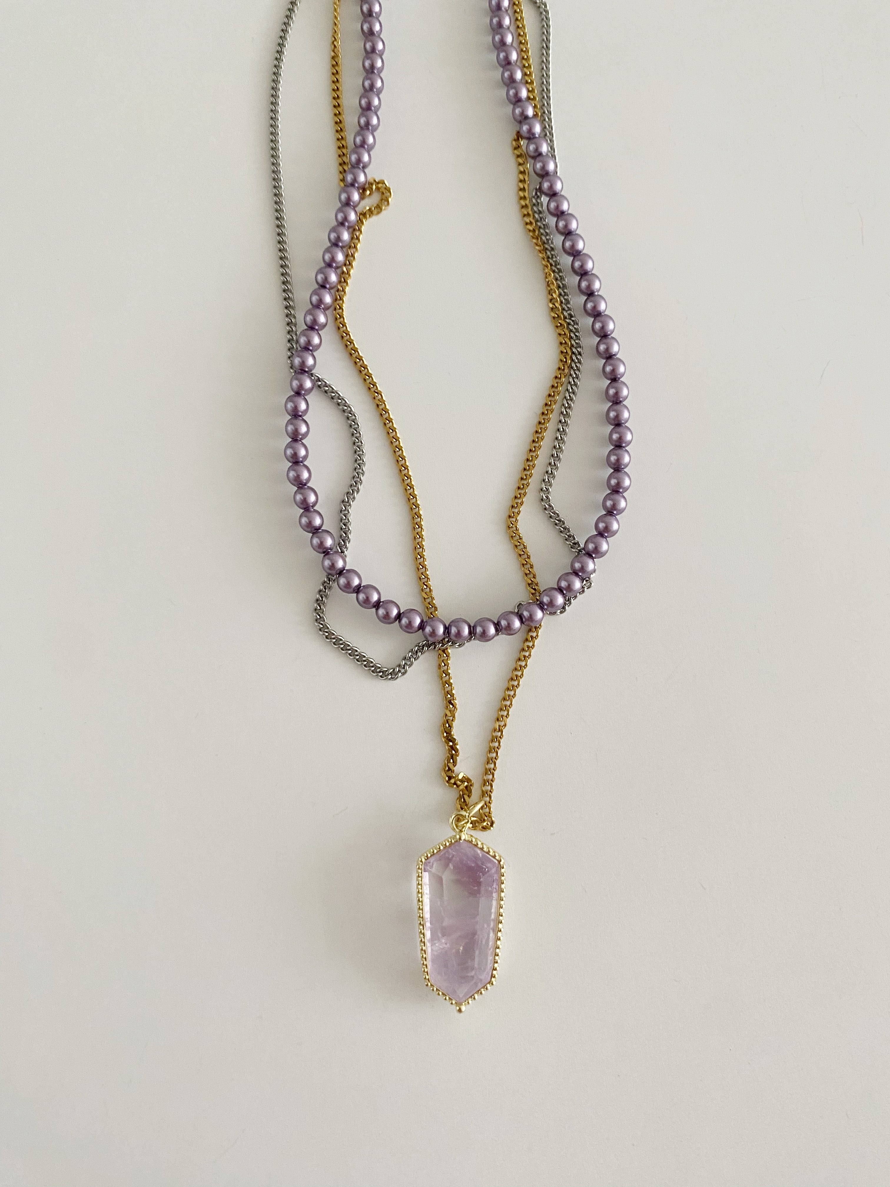 Ensemble de colliers Turlington \ améthyste