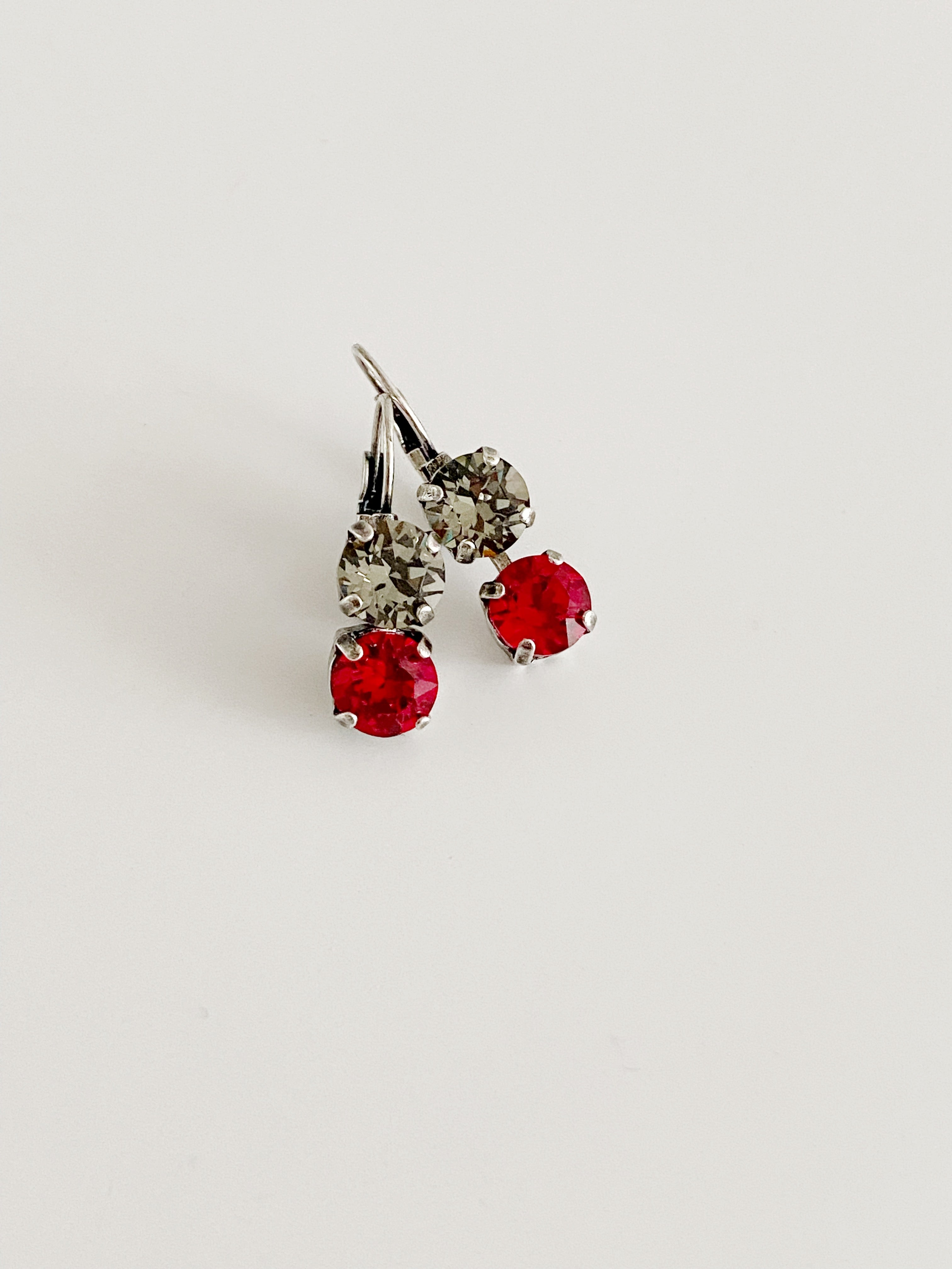 Boucles d'oreilles BEA red chic