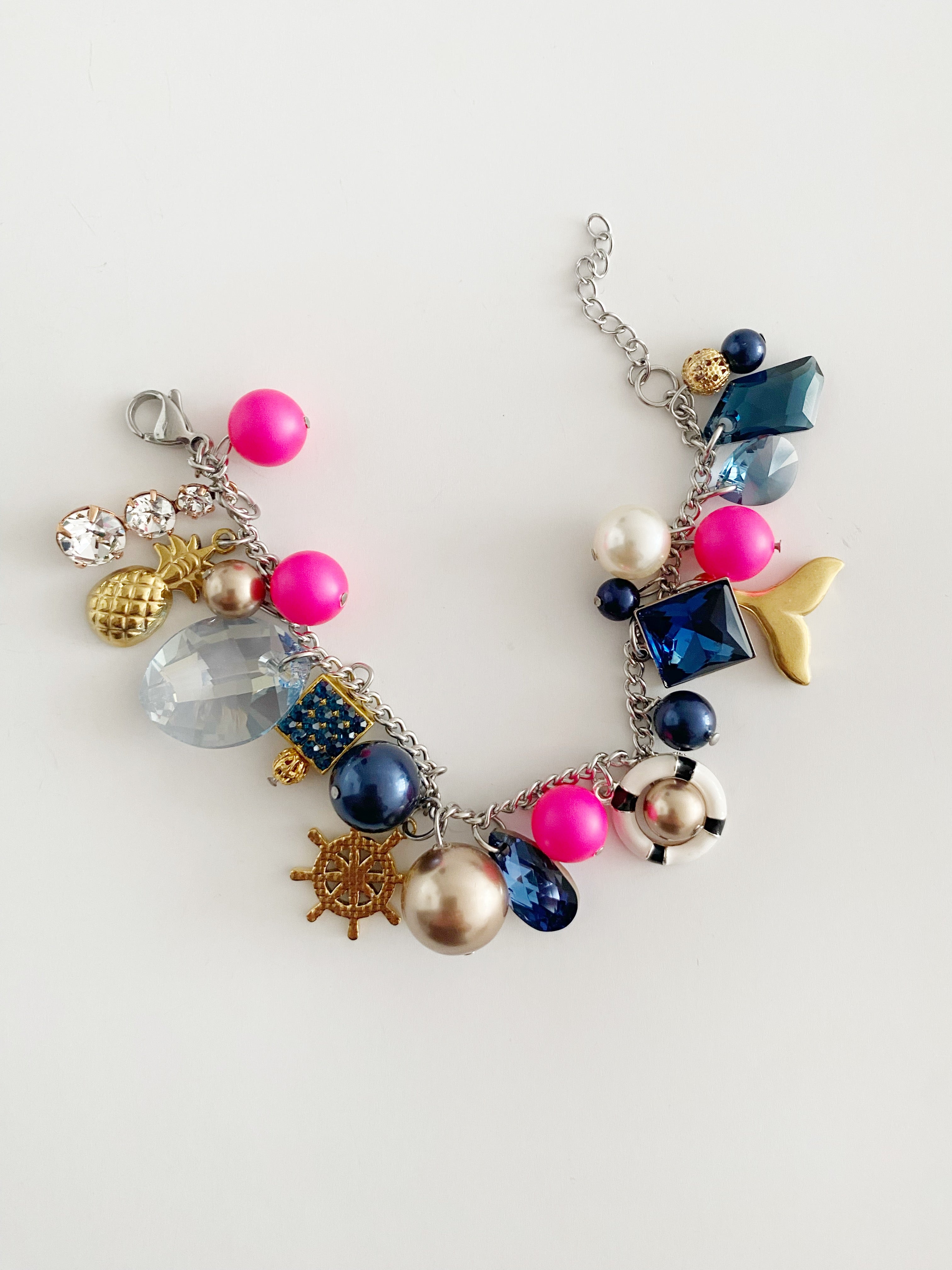 Bracelet breloques  La petite marine Rose