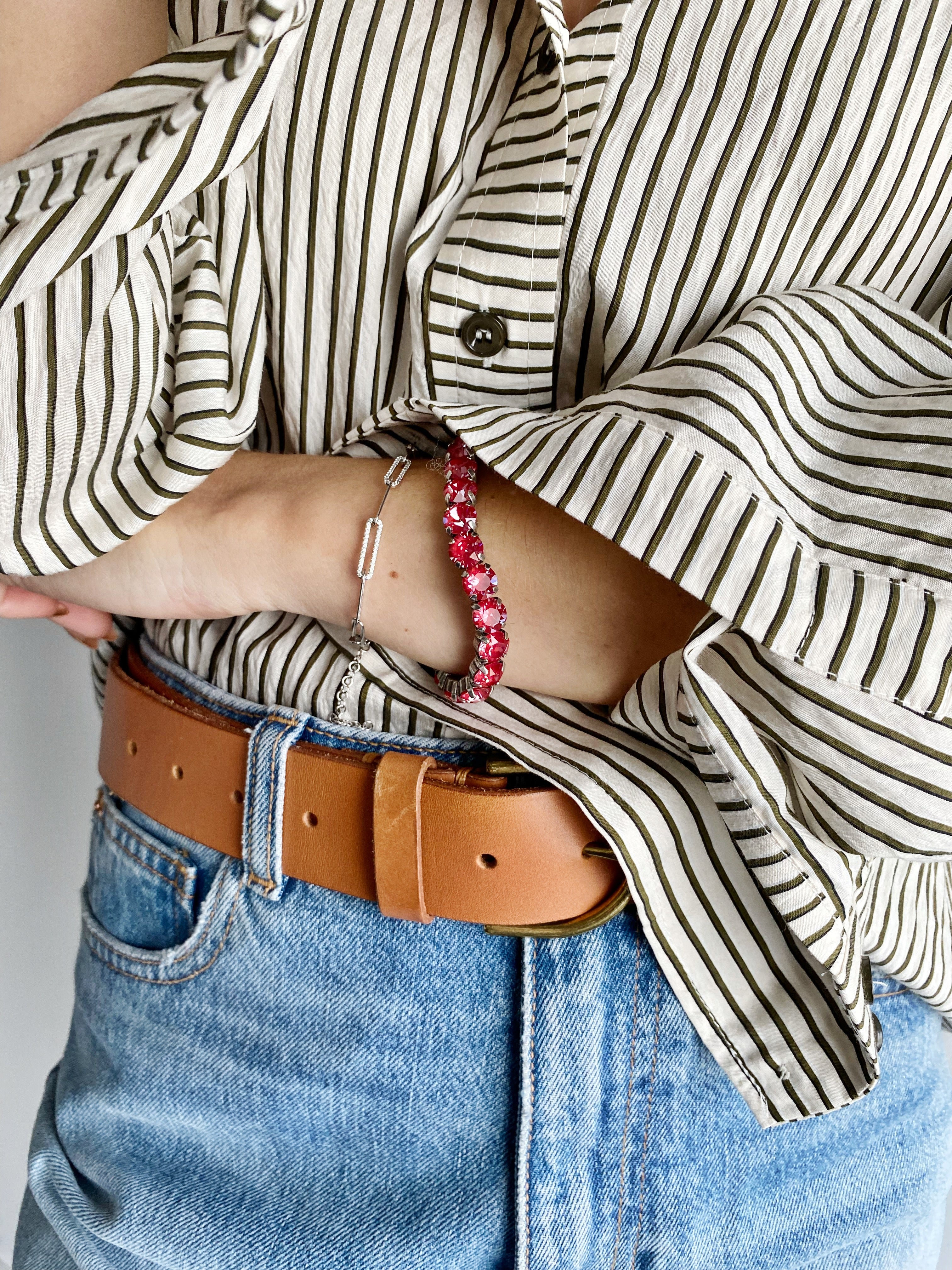 Bracelet élastique Rouge romance à Milan