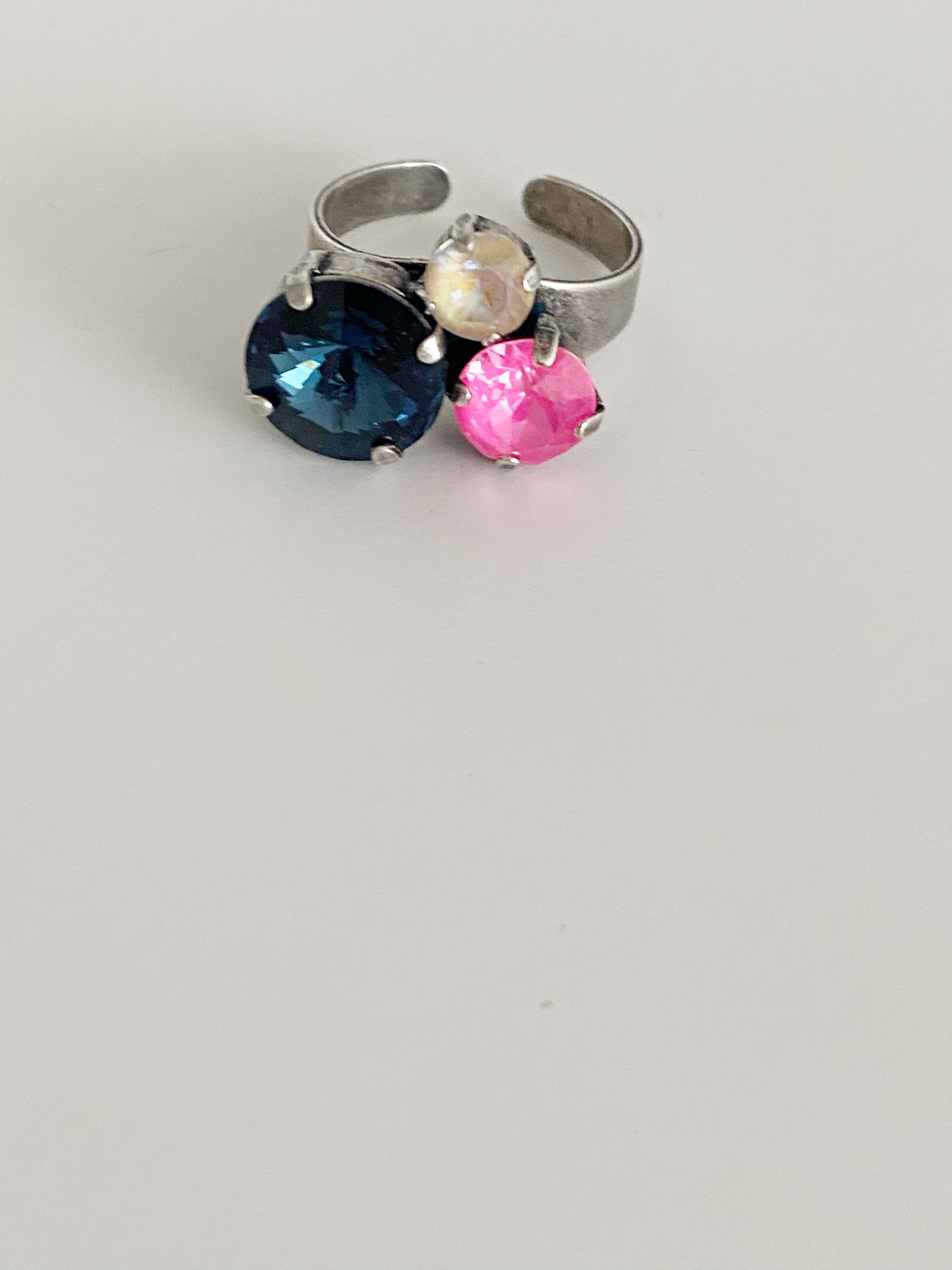 Bague Gypse petite marine Rose