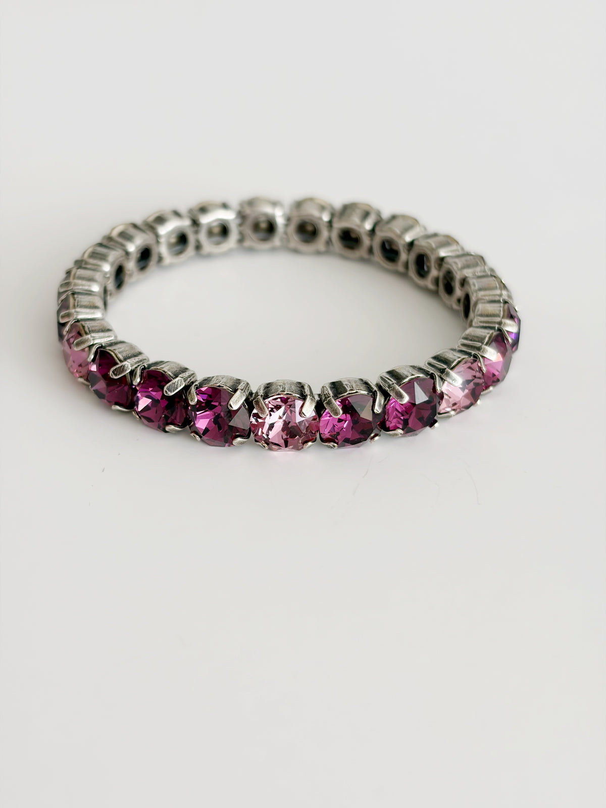 Bracelet élastique  nuances Amethyste