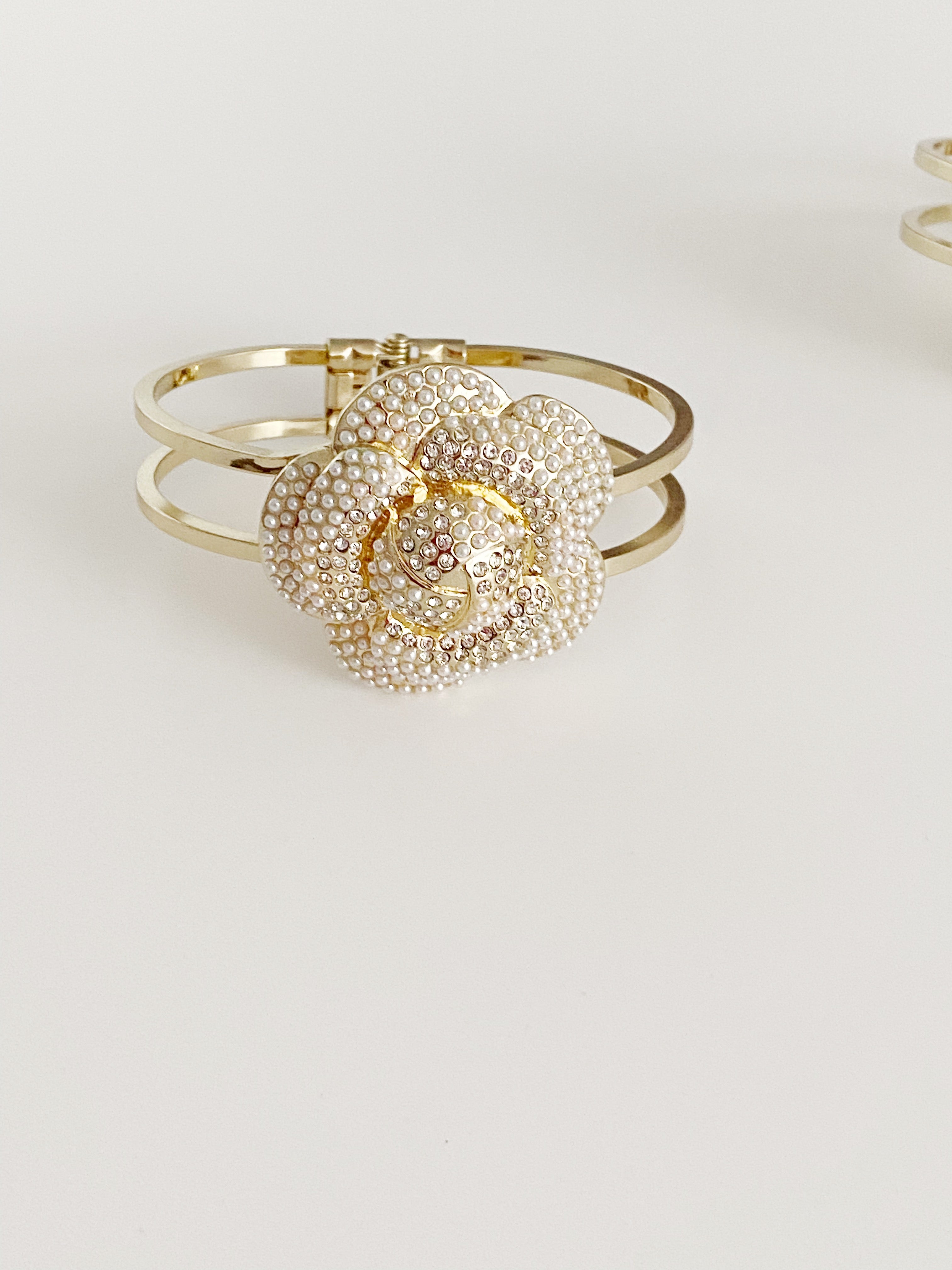 Bracelet cuff Fleur sauvage