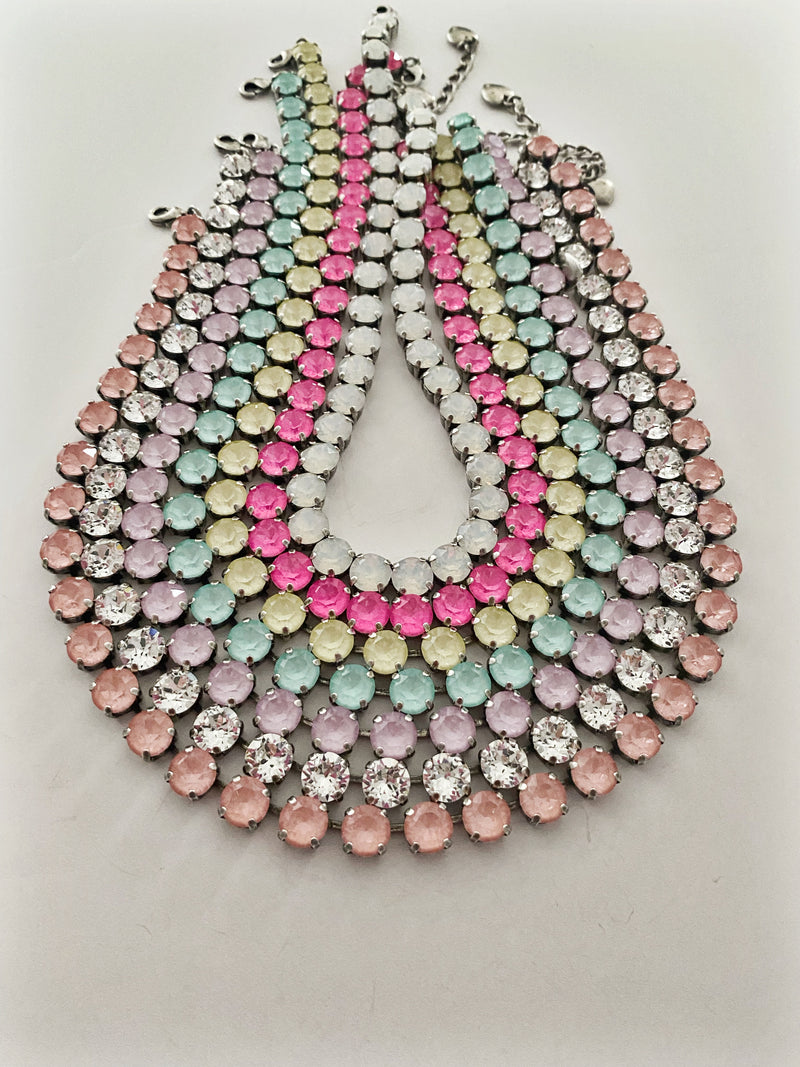 Collier Safira opal blanc