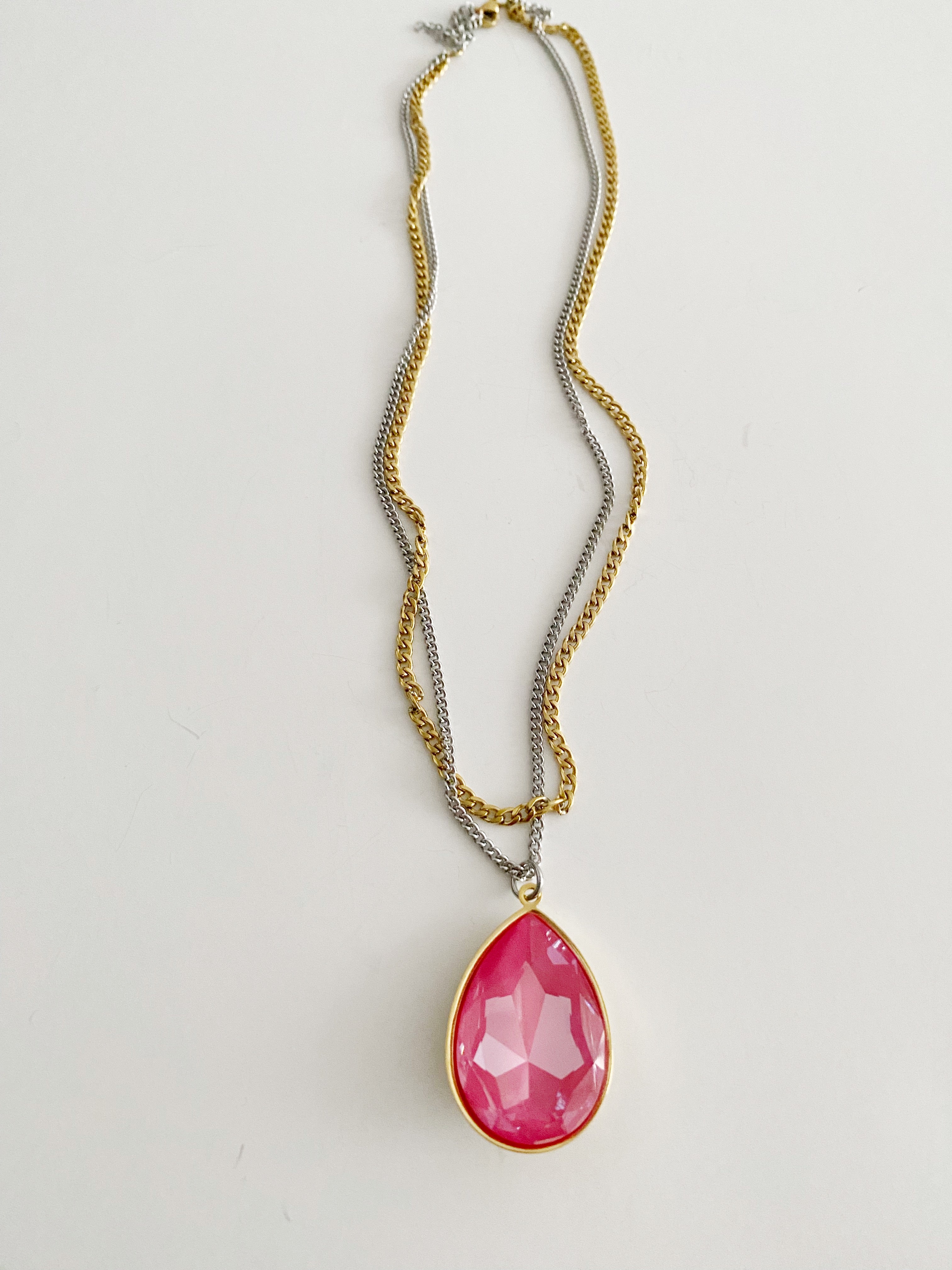 Collier pendentif Dahlia Rose
