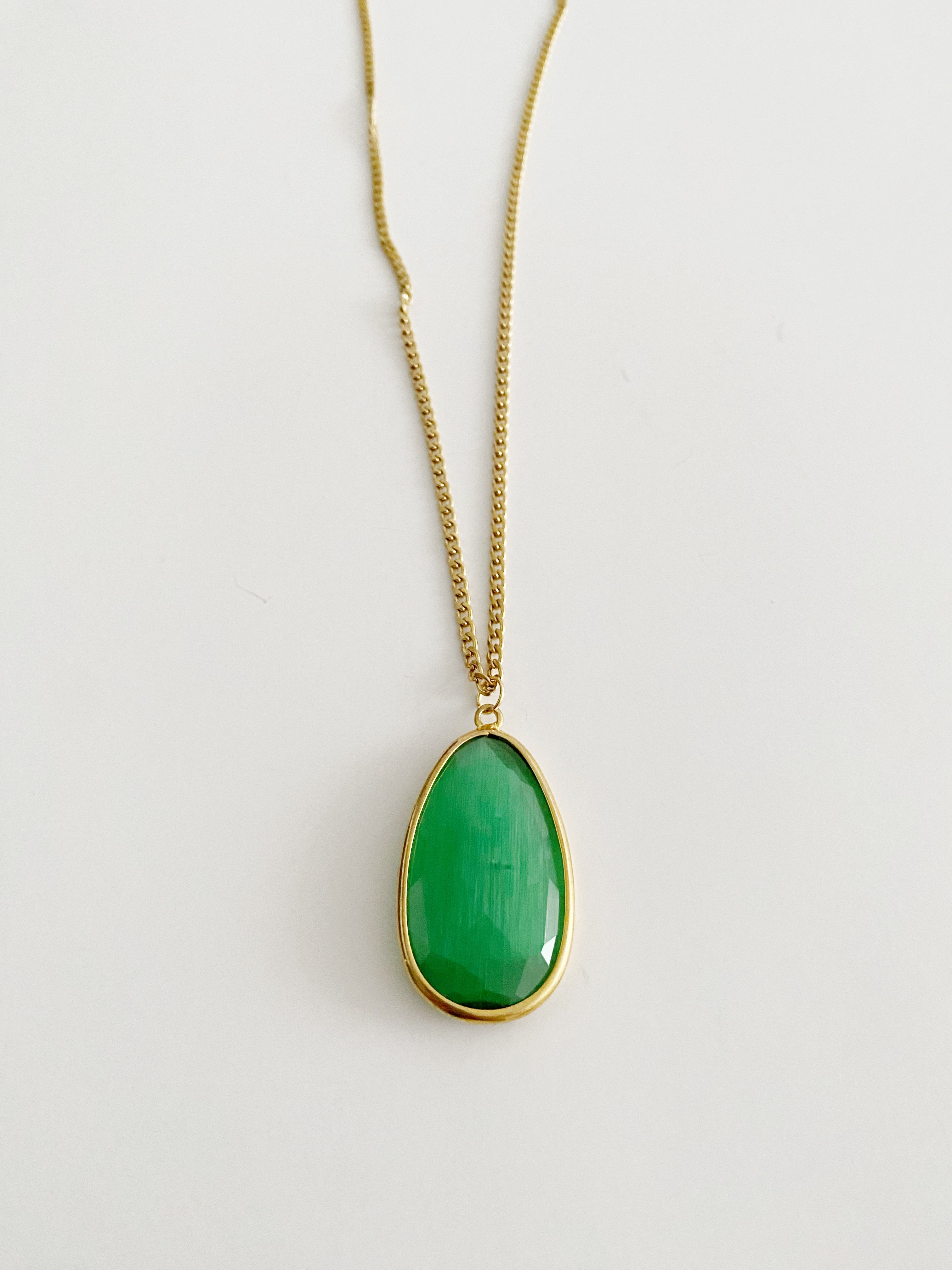Collier pendentif Lucia \ vert