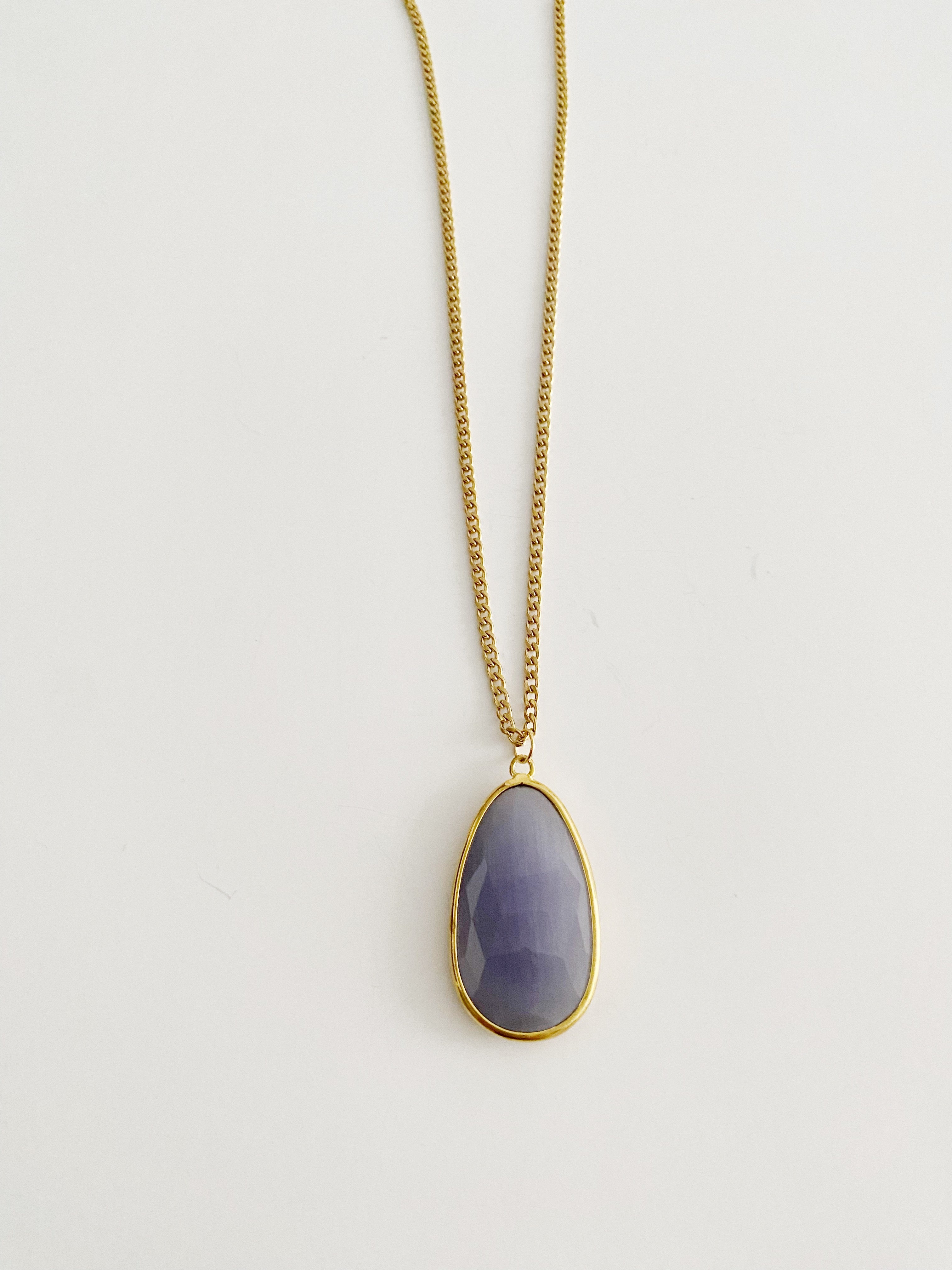 Collier pendentif Lucia \ mauve