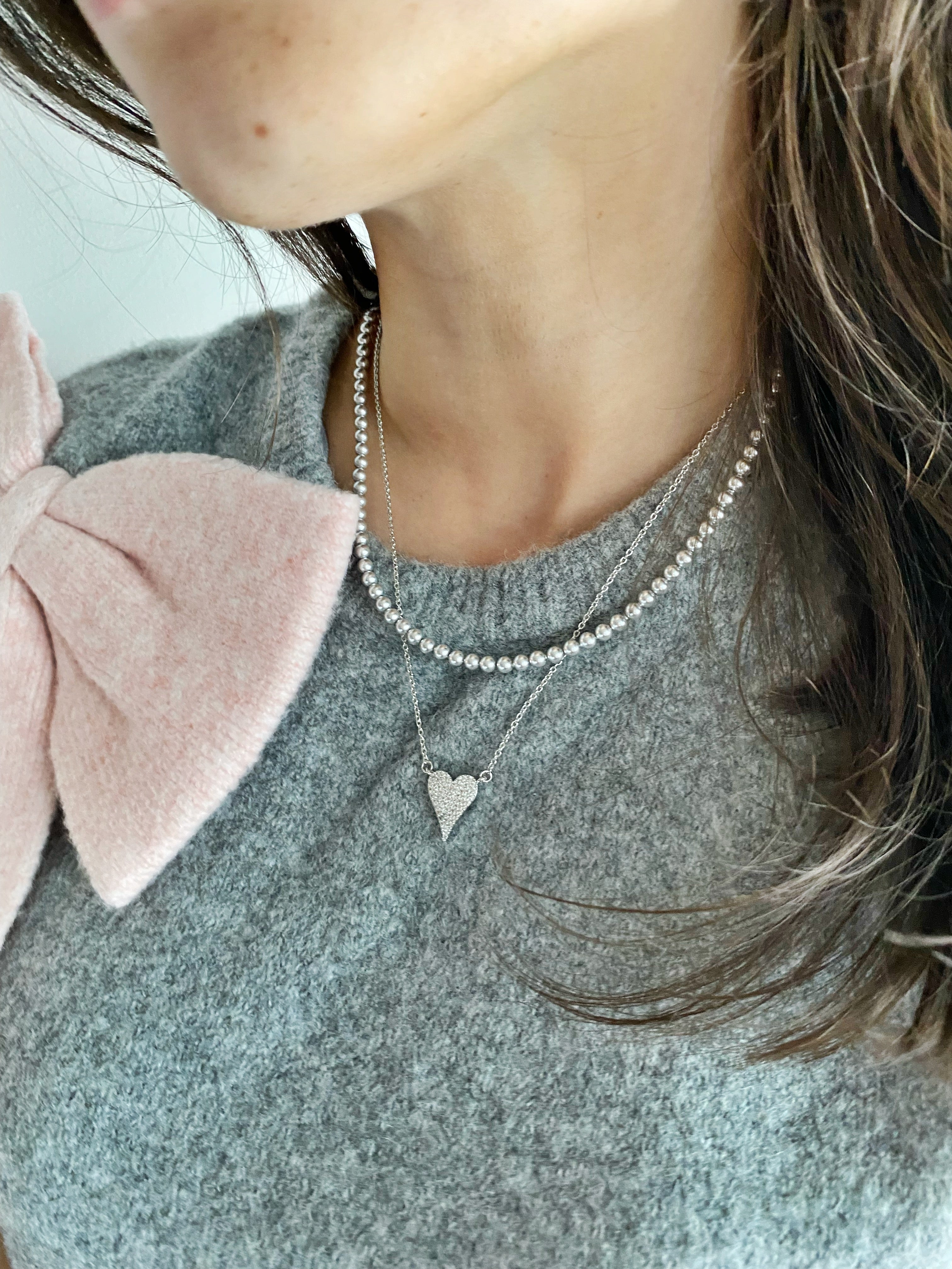 Ensemble deux colliers Angelica