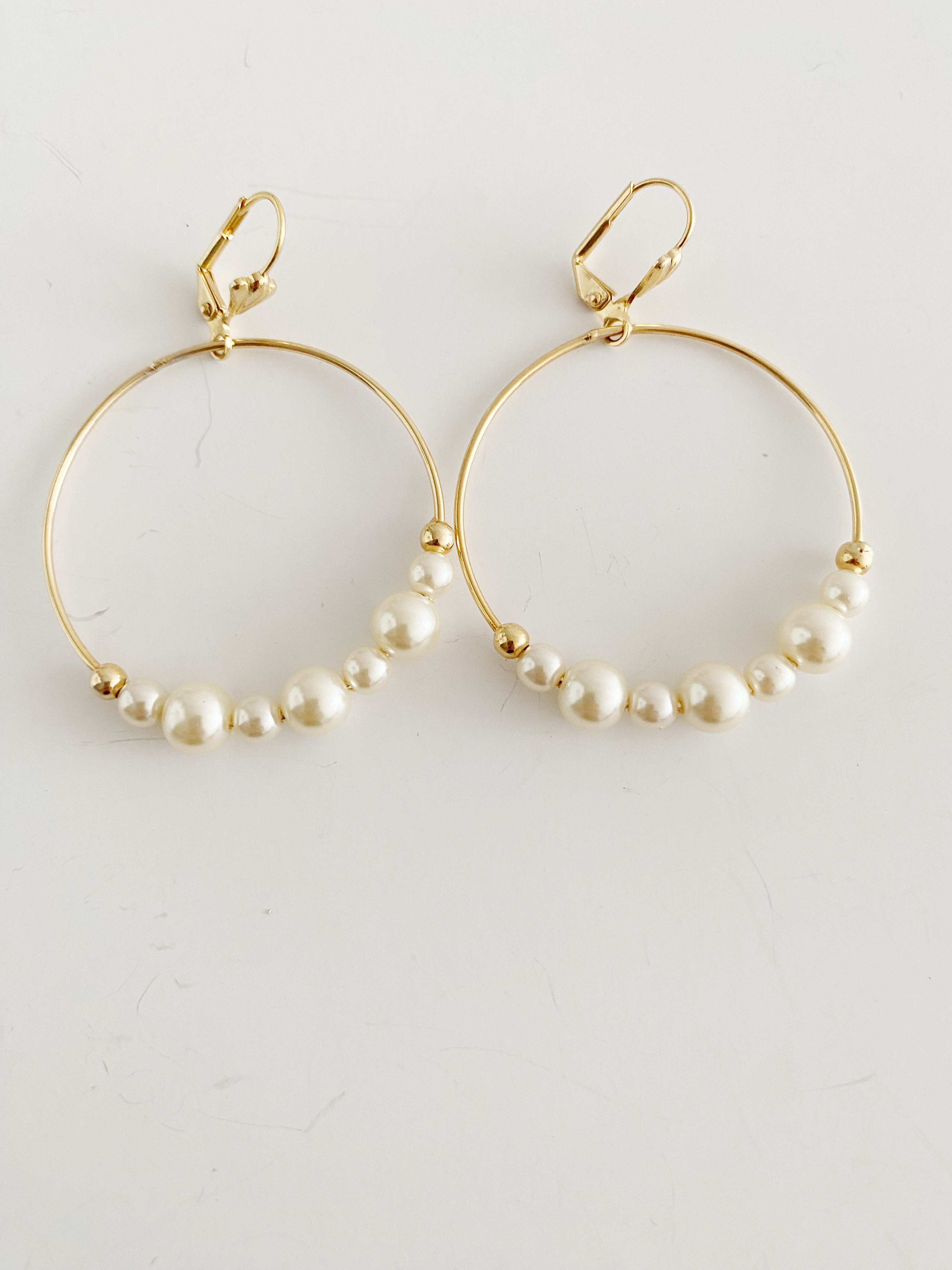 Boucles d'oreilles Bianca pearl