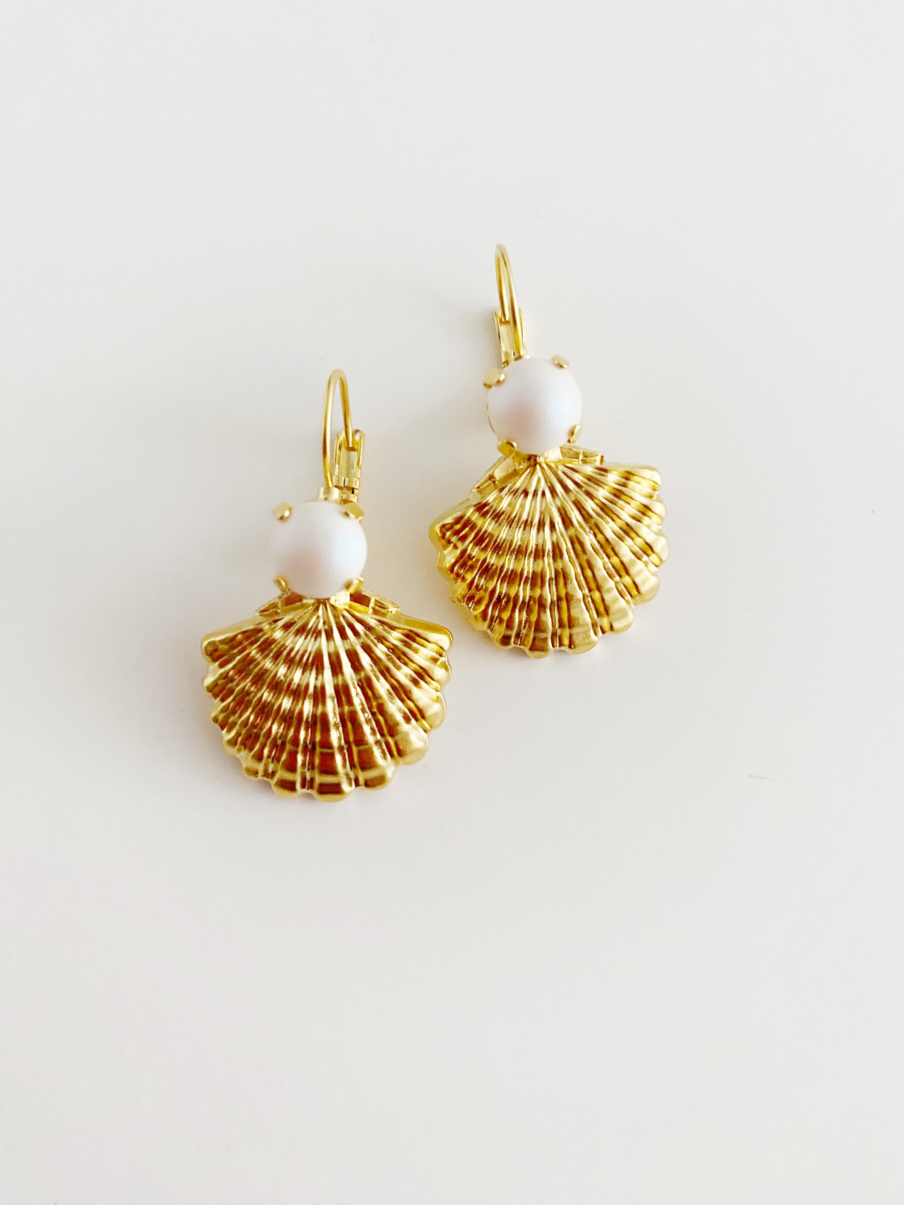 Boucles d'oreilles Aqua Lily \ perle🌴🐚☀️